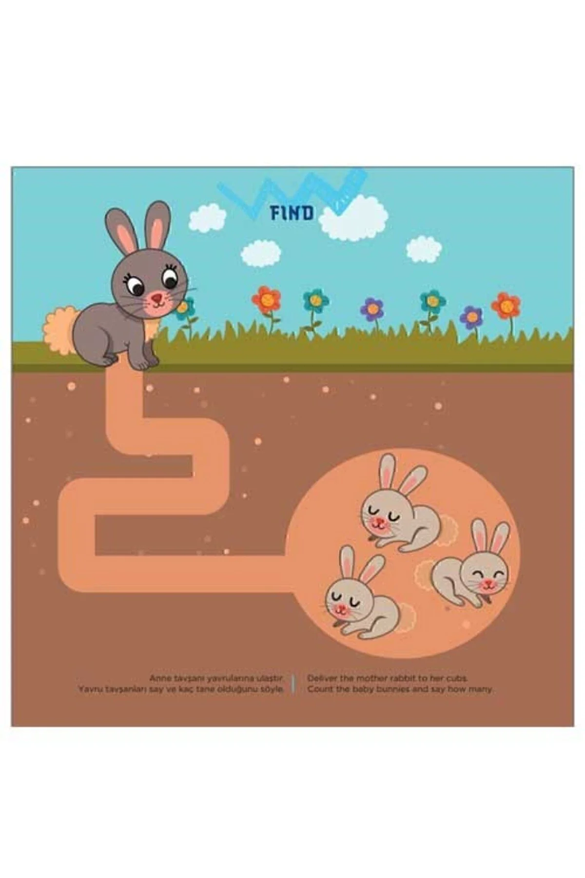 FIND 3+ Yaş | IQ Dikkat ve Yetenek Geliştiren Kitaplar Serisi - TÜZDER Yayınları Görsel 3