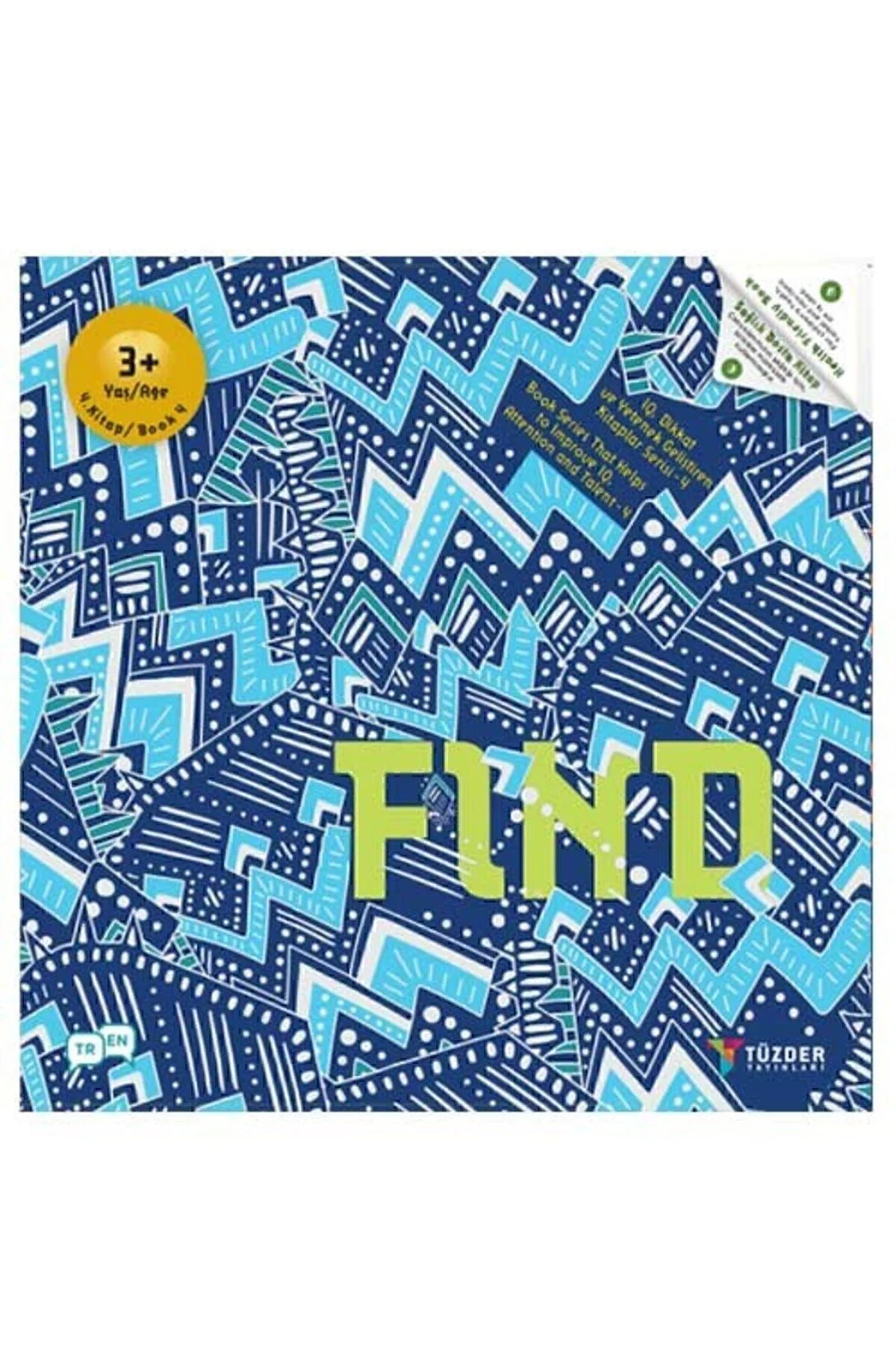 FIND 3+ Yaş | IQ Dikkat ve Yetenek Geliştiren Kitaplar Serisi - TÜZDER Yayınları Görsel 2