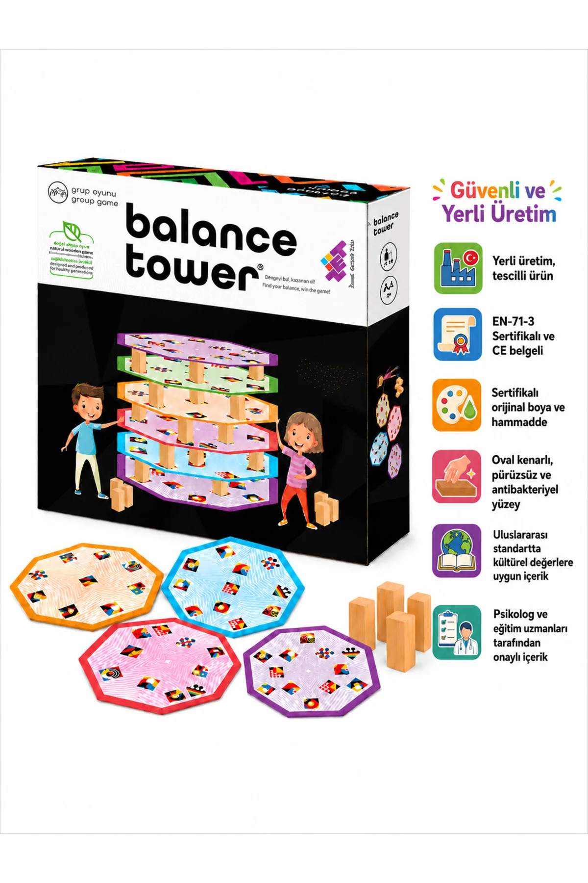 Balance Tower Zeka ve Akıl Oyunu 7+ Yaş 2 Oyuncu - Zetzeka Görsel 6