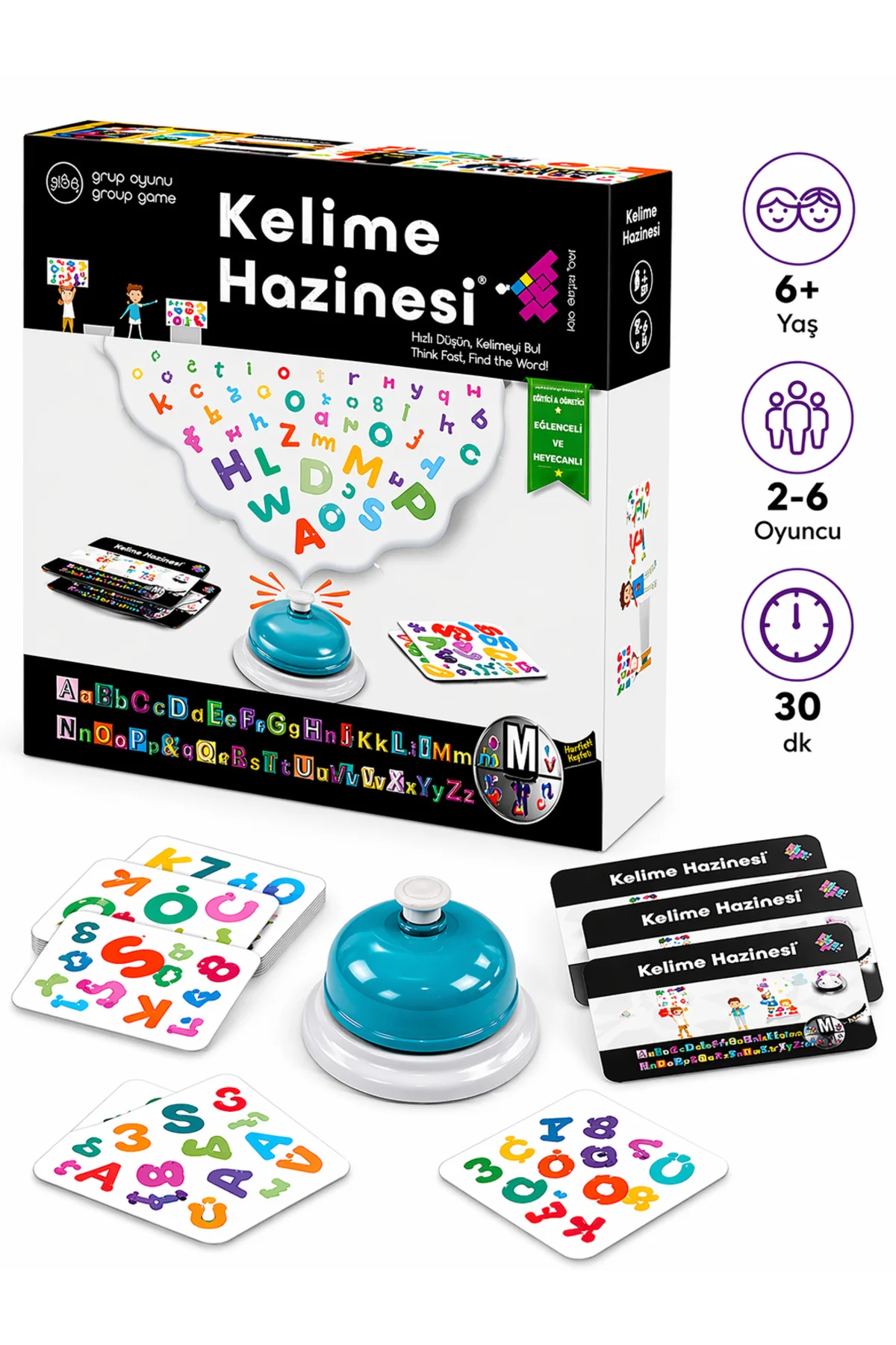 Kelime Hazinesi Zeka ve Akıl Oyunu 6+ Yaş 2+ Oyuncu
