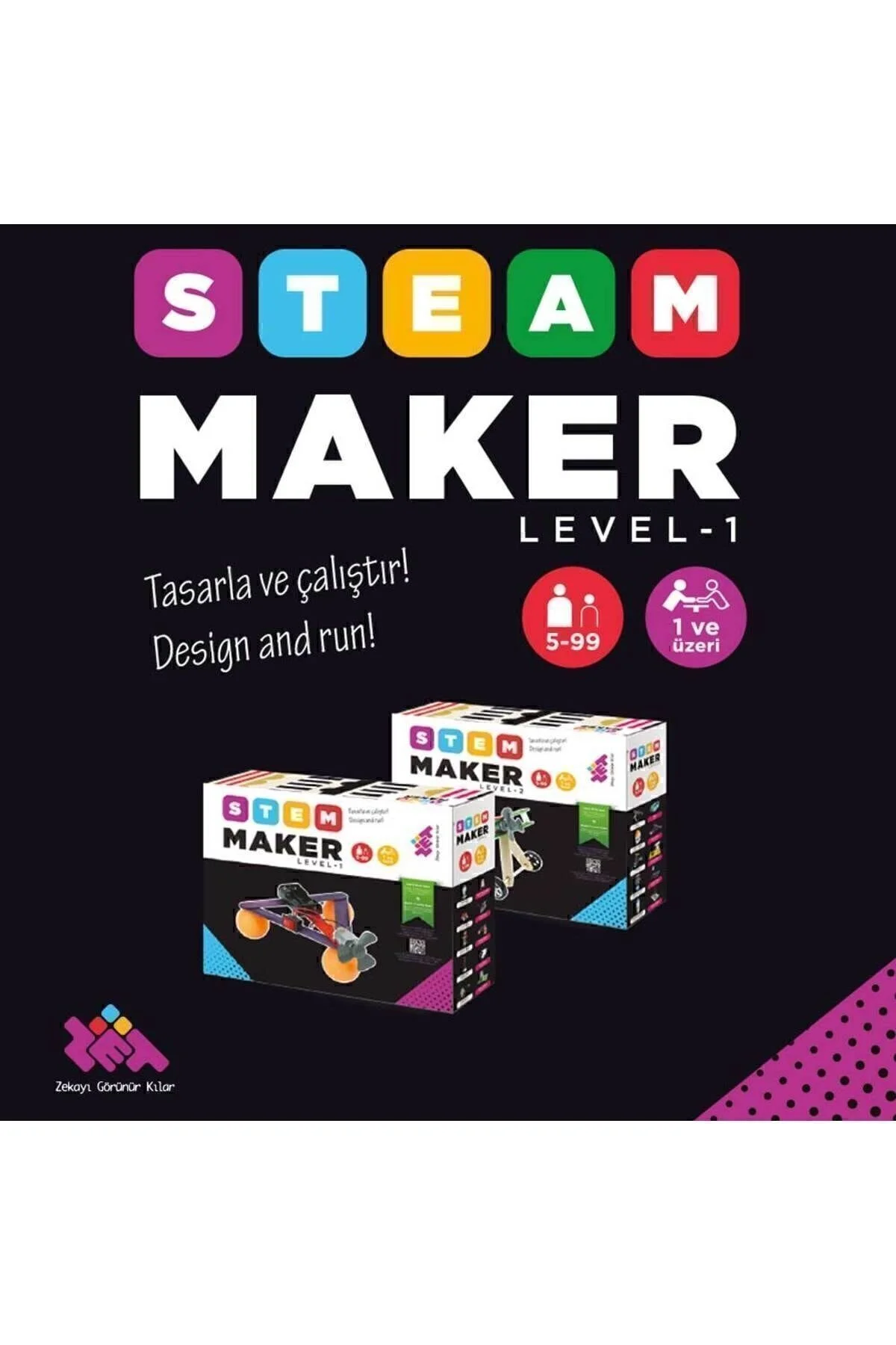 STEAM Maker Elektronik Seti Level-1 5+ Yaş 1+ Oyuncu (Sadece Elektronik Malzemeler) - Zetzeka Görsel 7