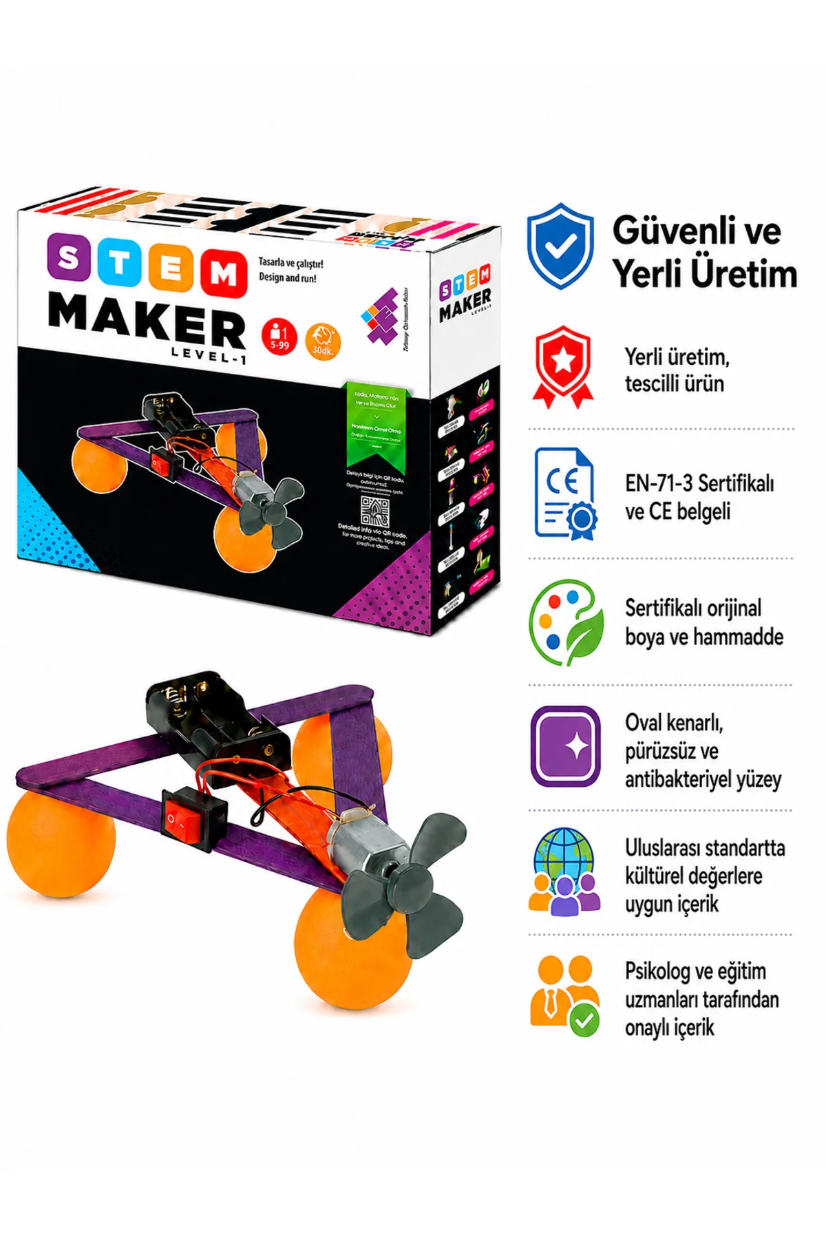 STEAM Maker Elektronik Seti Level-1 5+ Yaş 1+ Oyuncu (Sadece Elektronik Malzemeler) - Zetzeka Görsel 6
