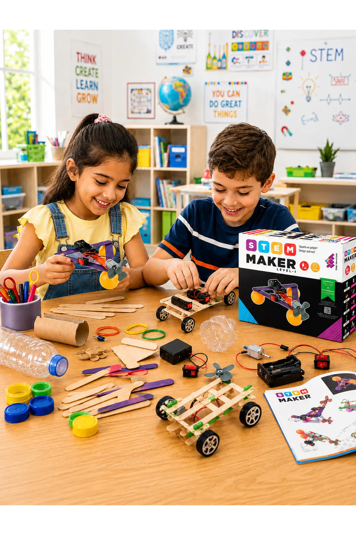STEAM Maker Elektronik Seti Level-1 5+ Yaş 1+ Oyuncu (Sadece Elektronik Malzemeler) - Zetzeka Görsel 2