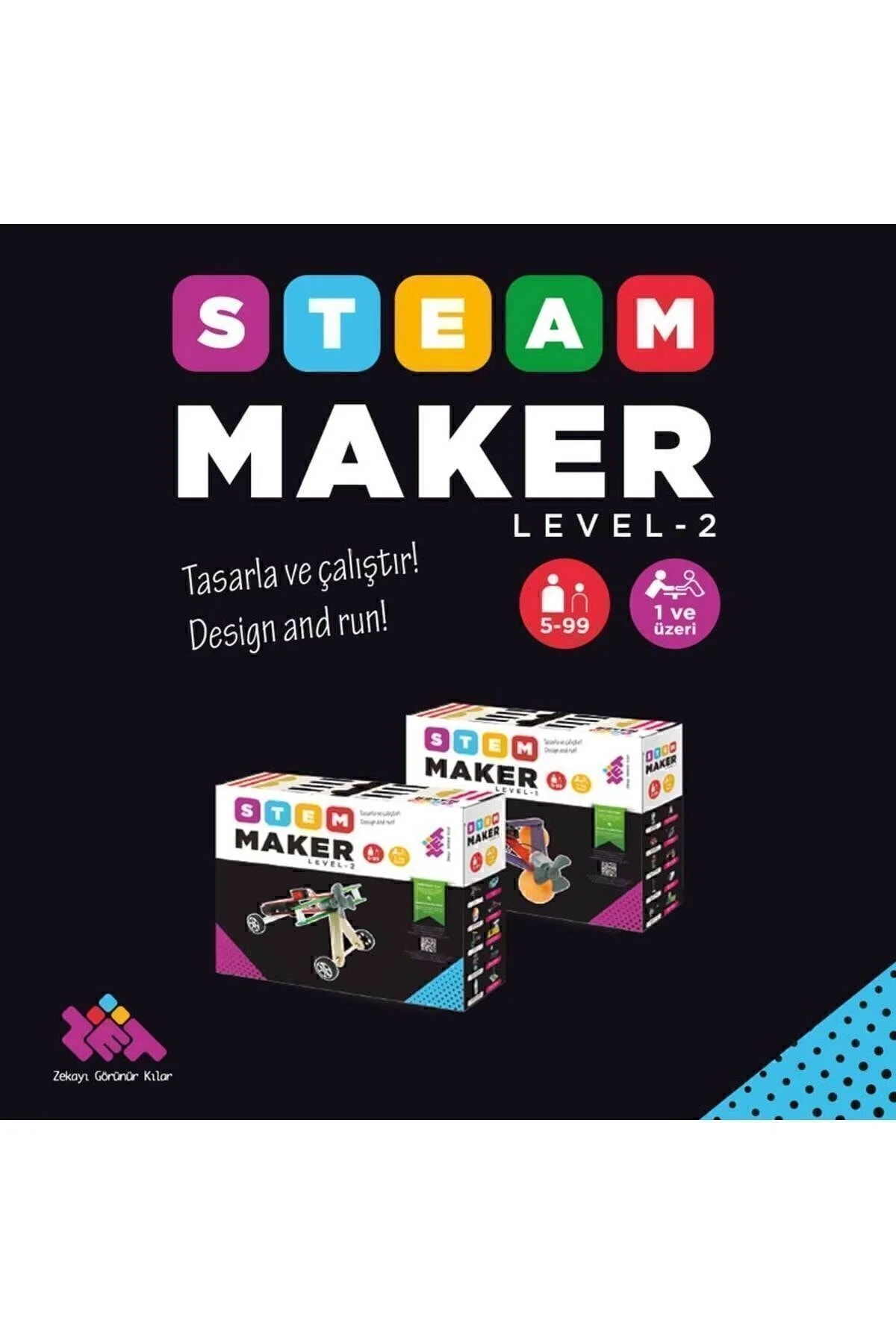 STEAM Maker Elektronik Seti Level-2 5+ Yaş 1+ Oyuncu (Sadece Elektronik Malzemeler) - Zetzeka Görsel 3