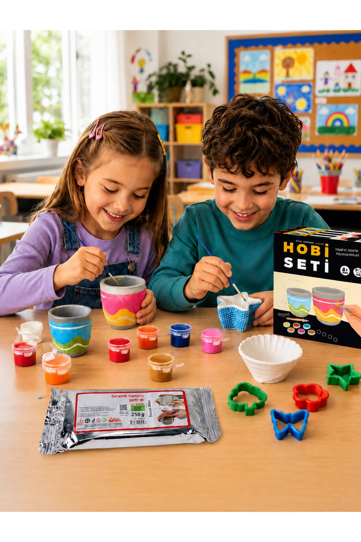 Hobi Seti Alçı Boyama Çiftli 5+ Yaş 1+ Oyuncu - Zetzeka Görsel 2