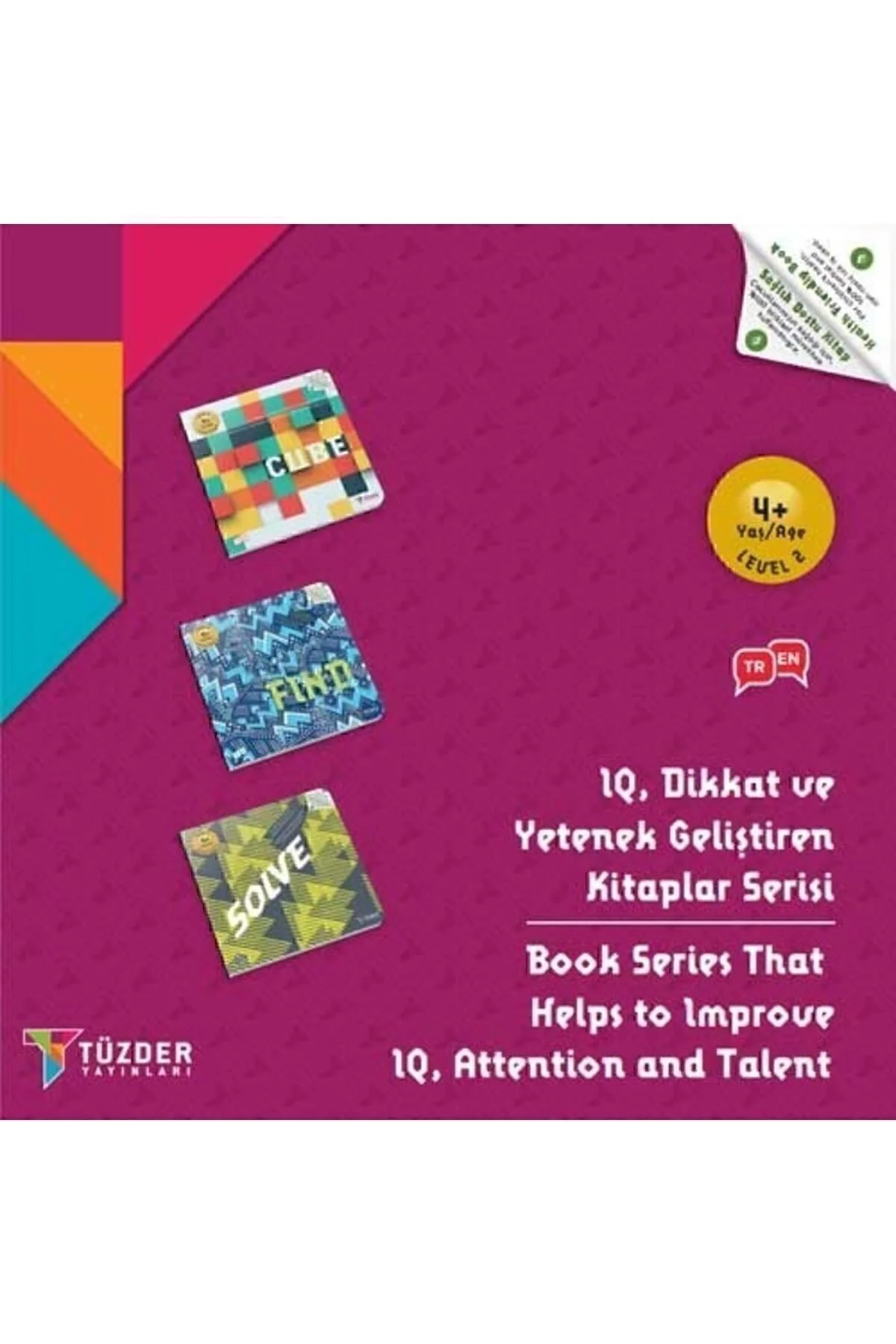 4 Yaş Level-2 | IQ Dikkat ve Yetenek Geliştiren Kitaplar Serisi - TÜZDER Yayınları Görsel 2