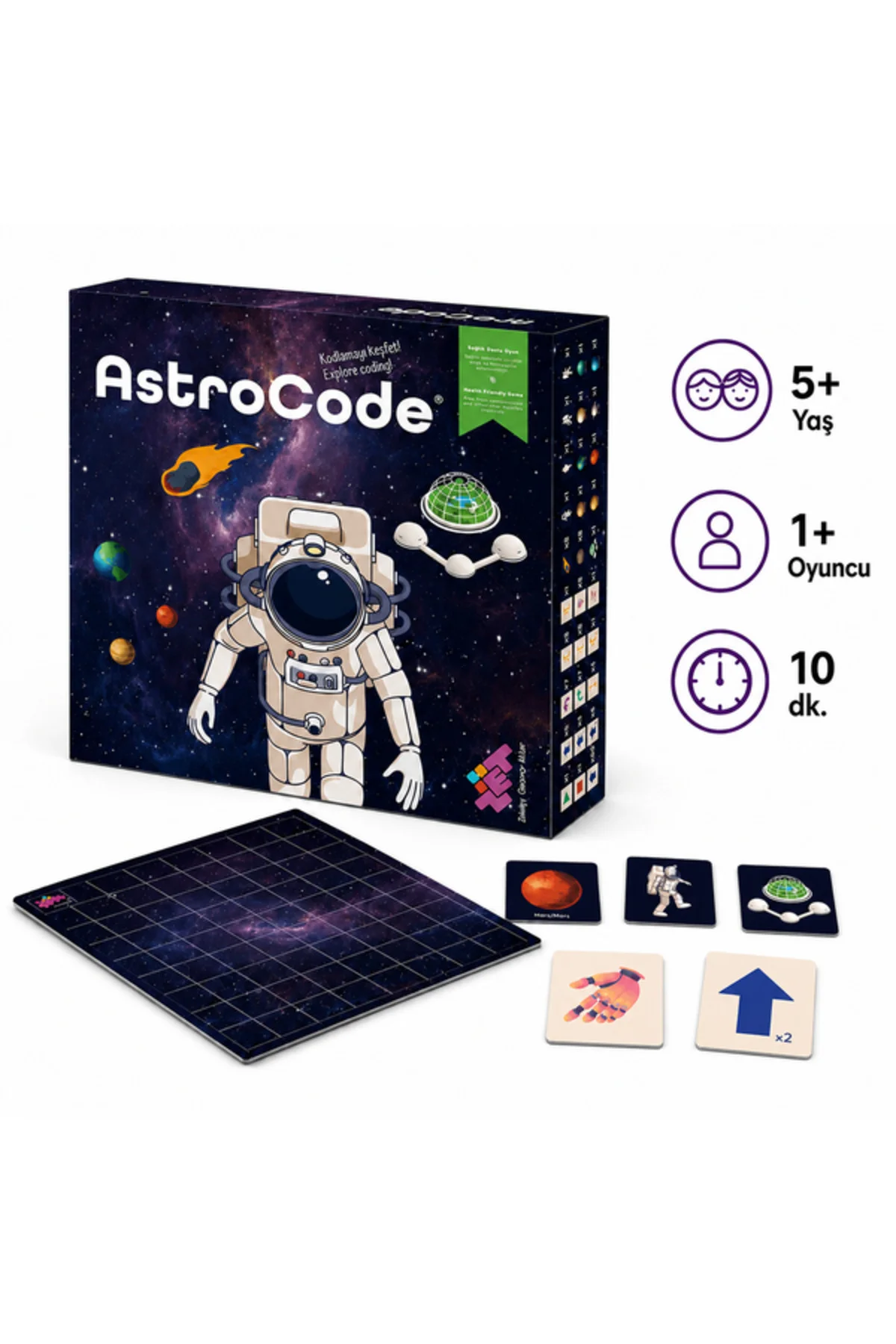 Astrocode Kodlamaya Başlangıç Oyunu 5+ Yaş 1 Oyuncu