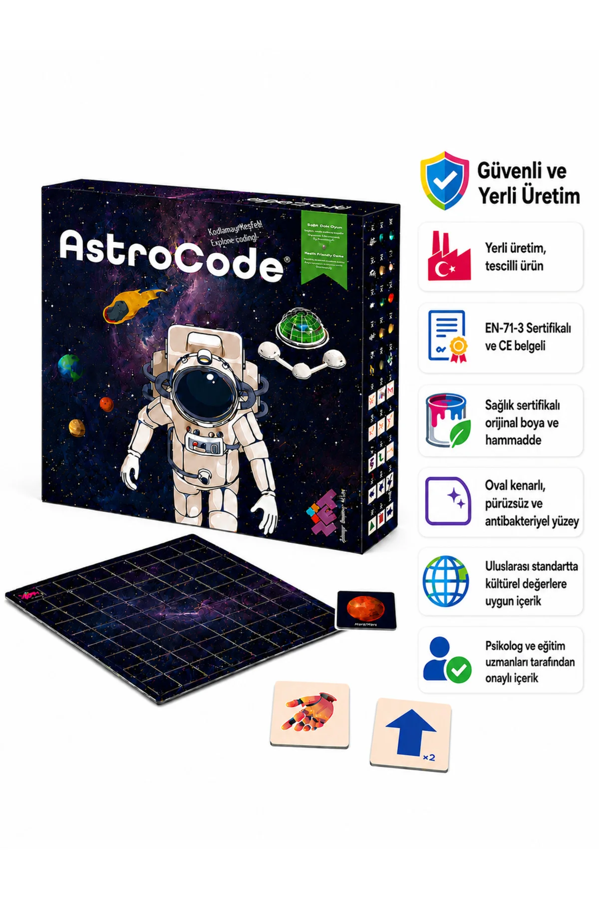 Astrocode Kodlamaya Başlangıç Oyunu 5+ Yaş 1 Oyuncu - Zetzeka Görsel 6