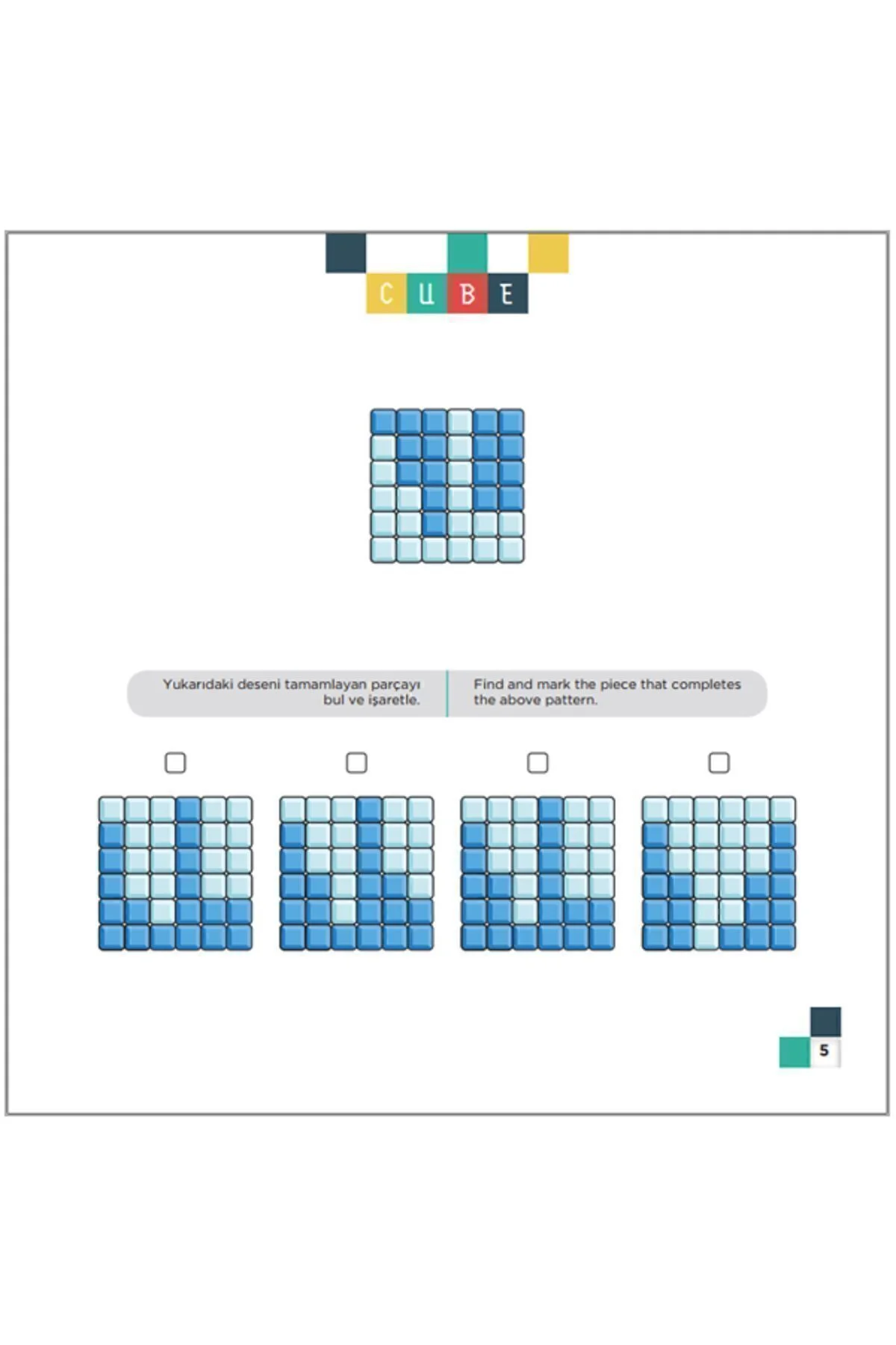 CUBE 8+ Yaş | IQ, Dikkat ve Yetenek Geliştiren Kitaplar Serisi - TÜZDER Yayınları Görsel 4