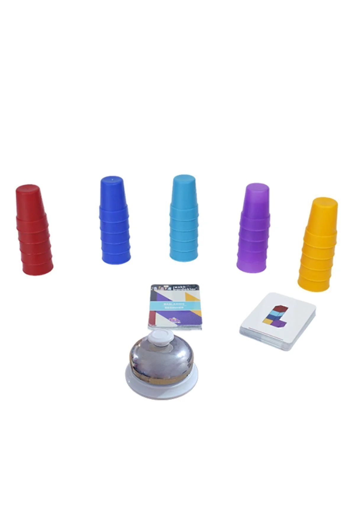 Renkli Bardaklar Oyunu 3 Yaş 50 Kart - 2-5 Oyuncu - Zetzeka Görsel 3