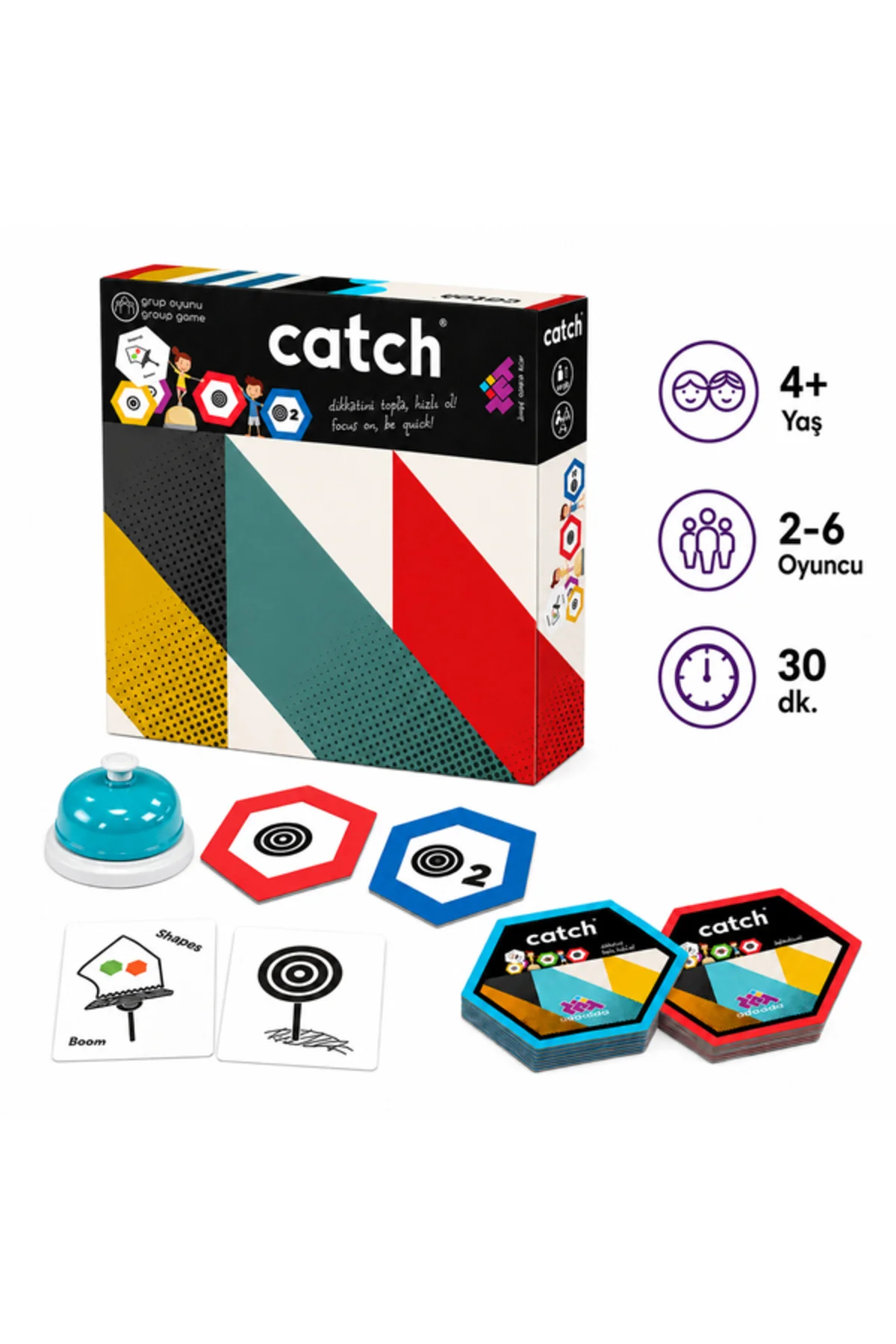 Catch Zeka ve Akıl Oyunu 4+ Yaş 2-6 Oyuncu