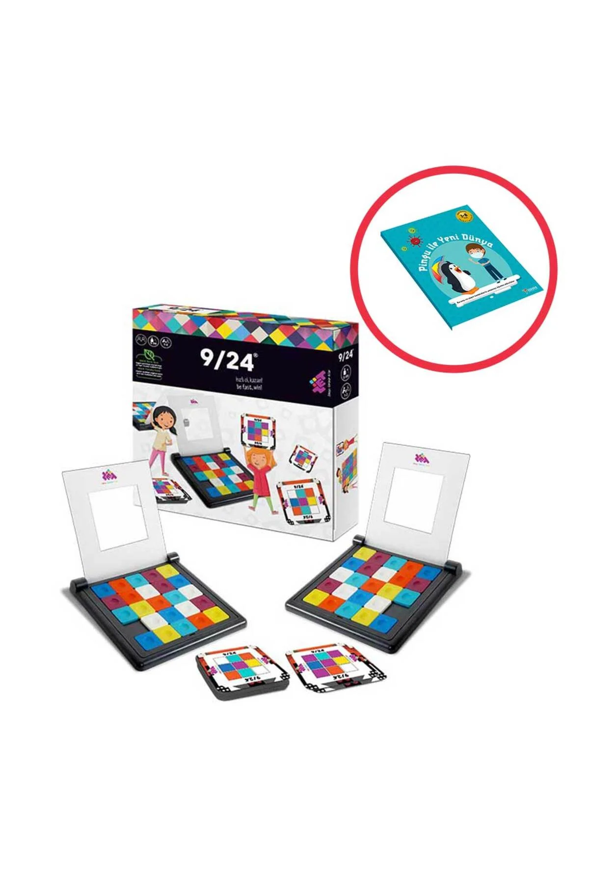 9/24 (RUBİKS) Zeka Ve Akıl Oyunu Ve Pingu Ile Yeni Dünya Kitabı