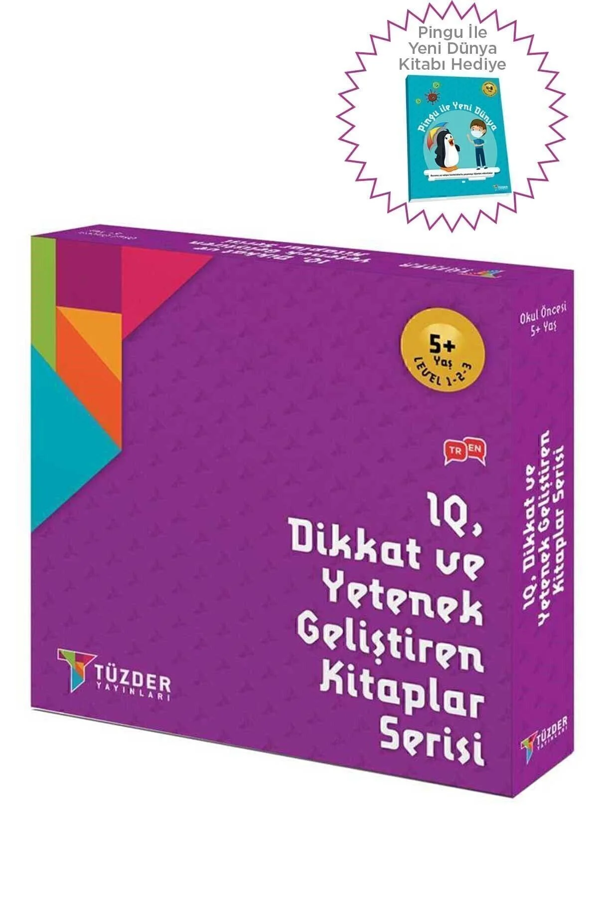 5+ Yaş 9'lu Set | Pingu ile Yeni Dünya Kitabı Hediye