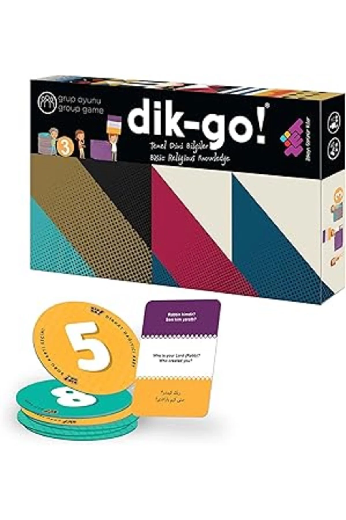 DİK-GO (Temel Dini Bilgiler) Zeka Oyunu 6+ Yaş 2-8 Oyuncu