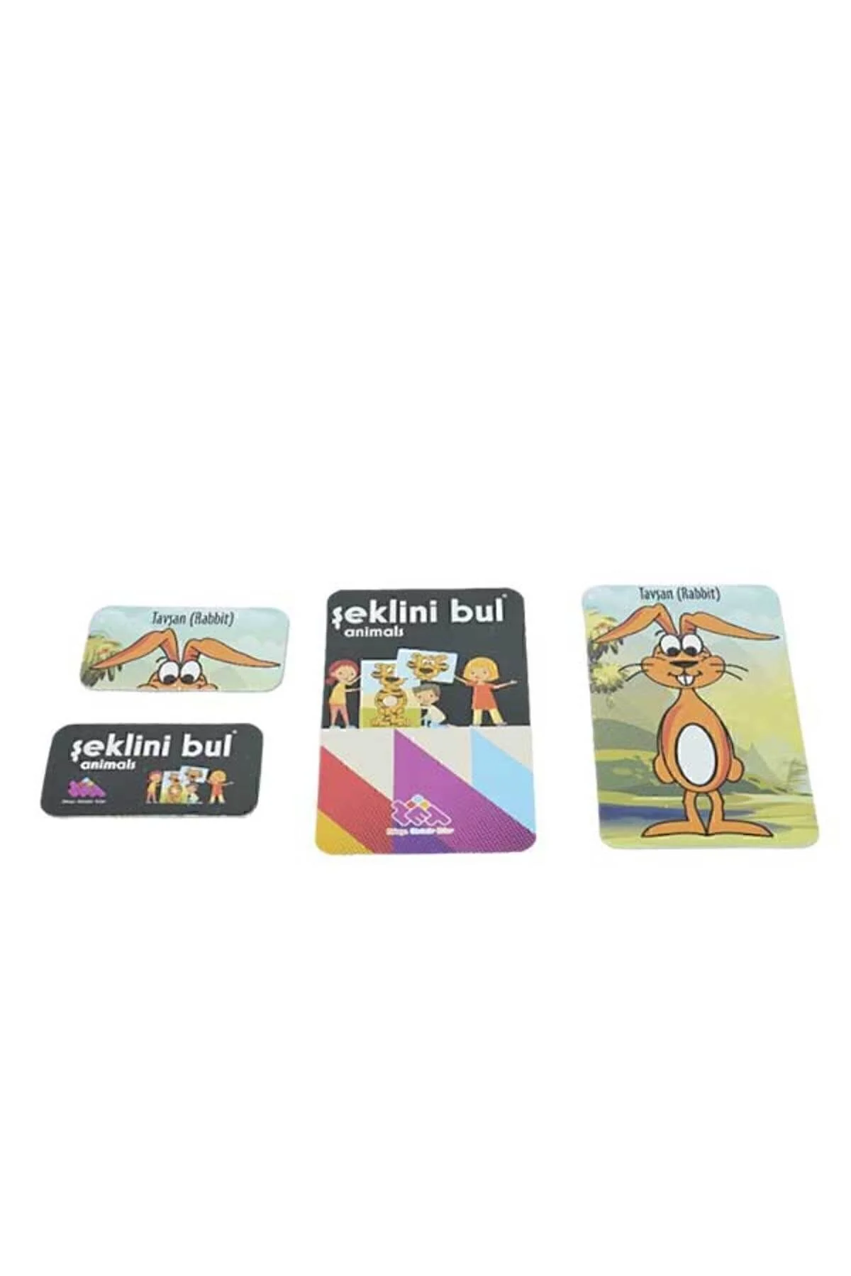Şeklini Bul (ANİMALS) Zeka Oyunu 3 Yaş 1 Oyuncu - ZEKÜP Görsel 2