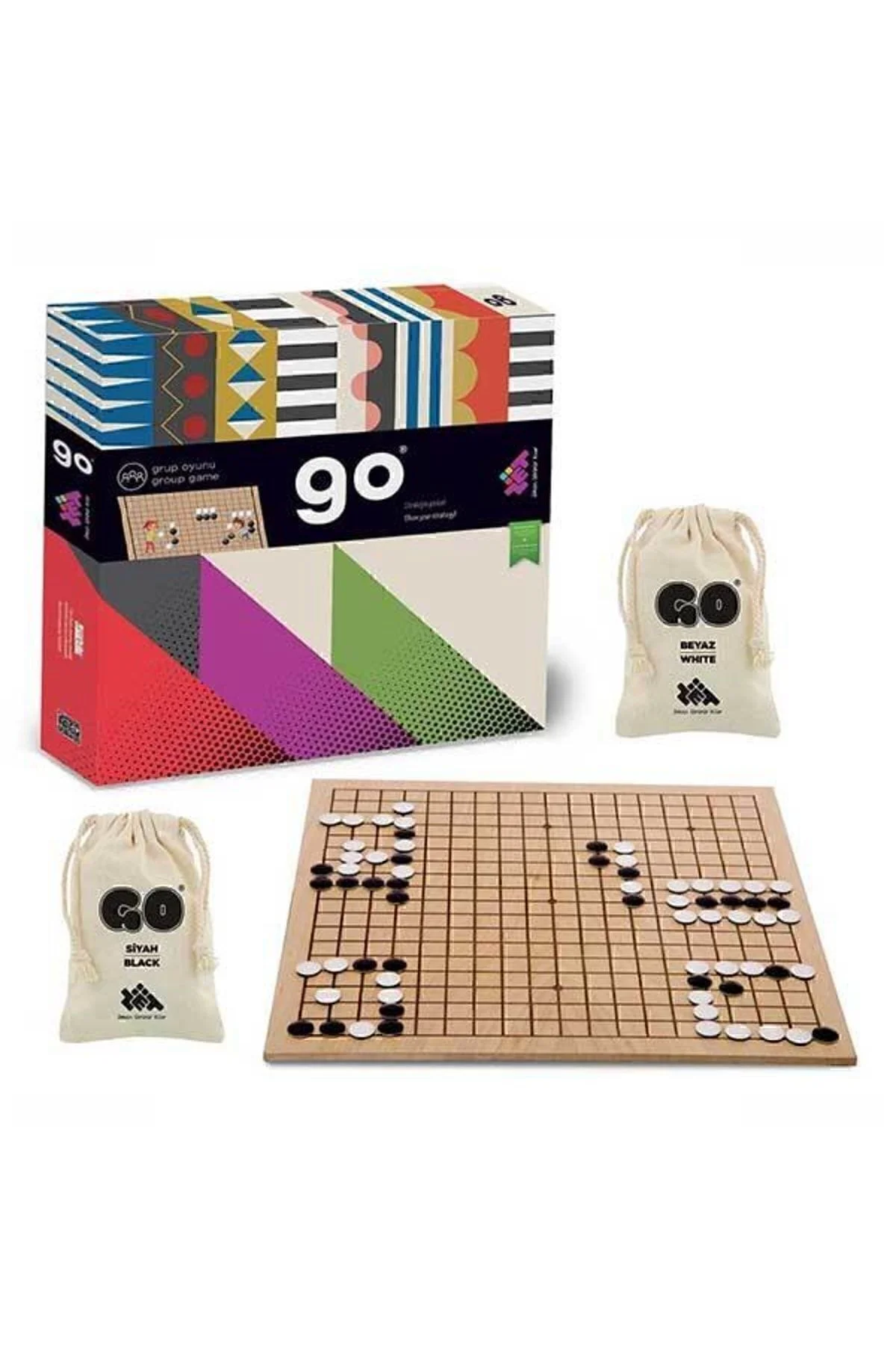 Go Strateji ve Zeka Oyunu (Orijinal Turnuva Boyutunda) 5+ Yaş 2 Oyuncu