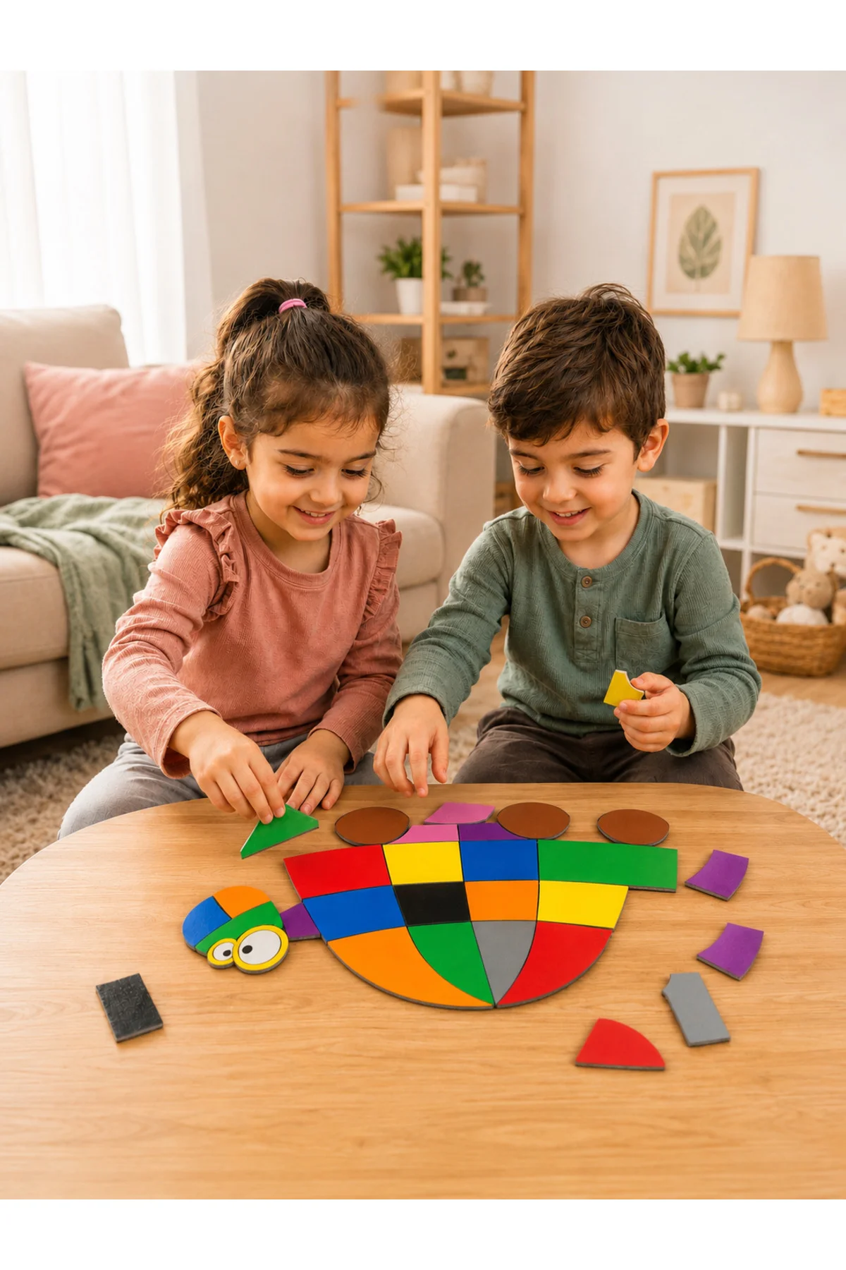 Kaplumbağa Puzzle Animal Colours Serisi 3 Yaş 1 Oyuncu - Zet Görsel 2