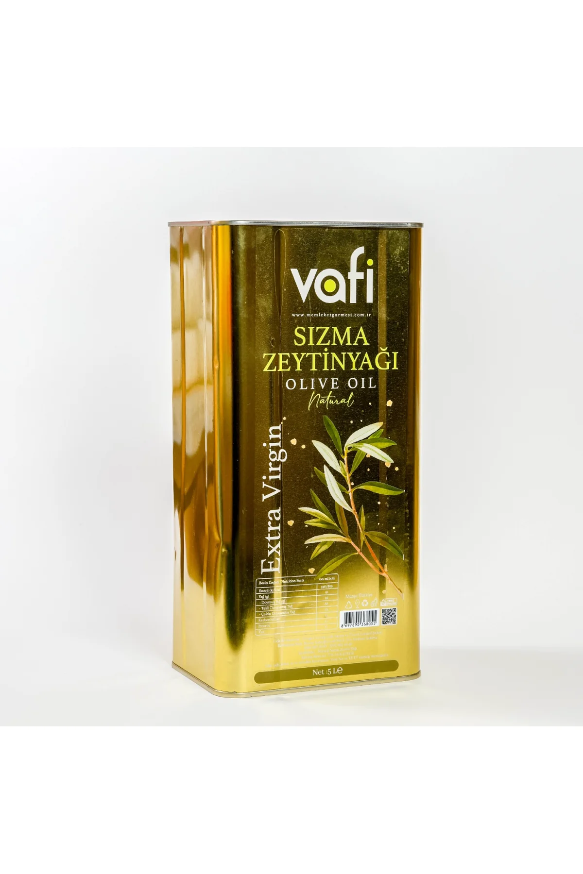Vafi Naturel Sızma Zeytinyağı 5 lt  1 ADET - vafi Görsel 3