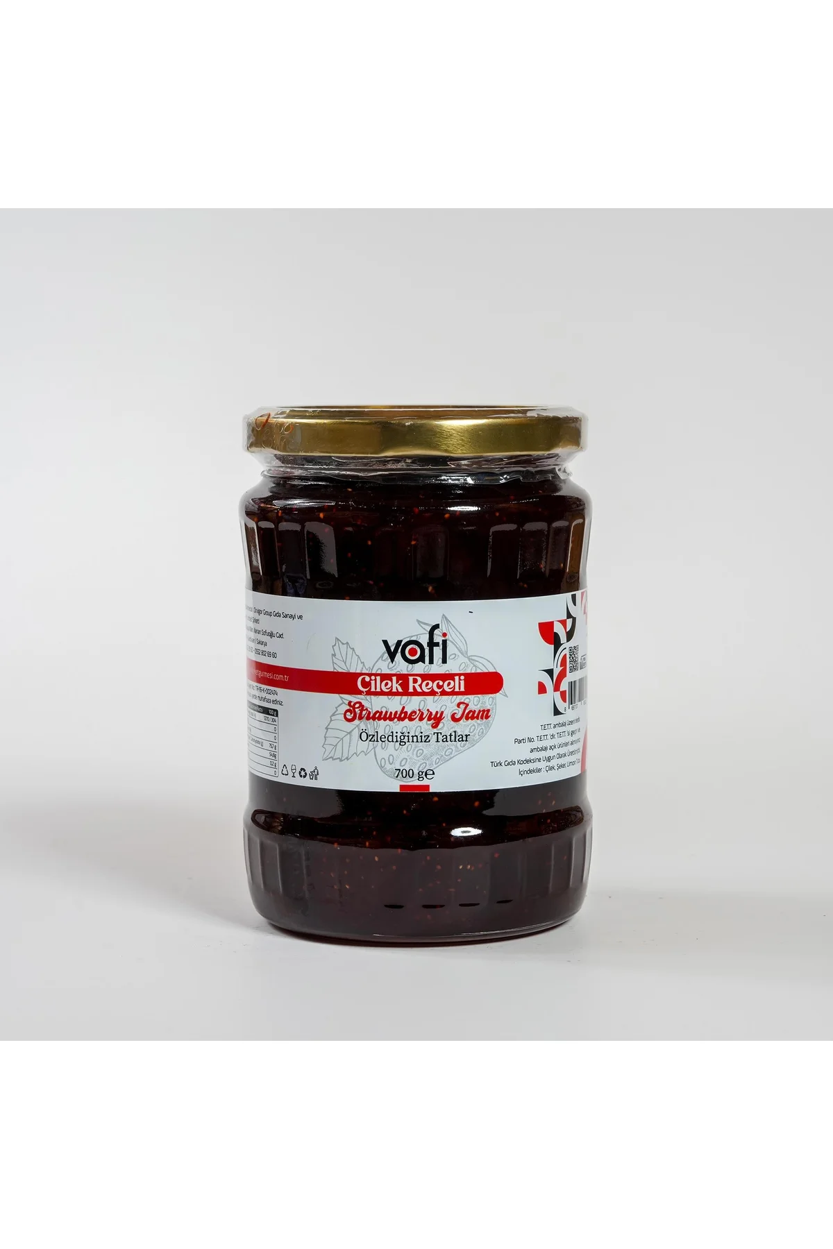 Vafi Reçel Serisi Çilek Reçeli 700 gr 1 ADET
