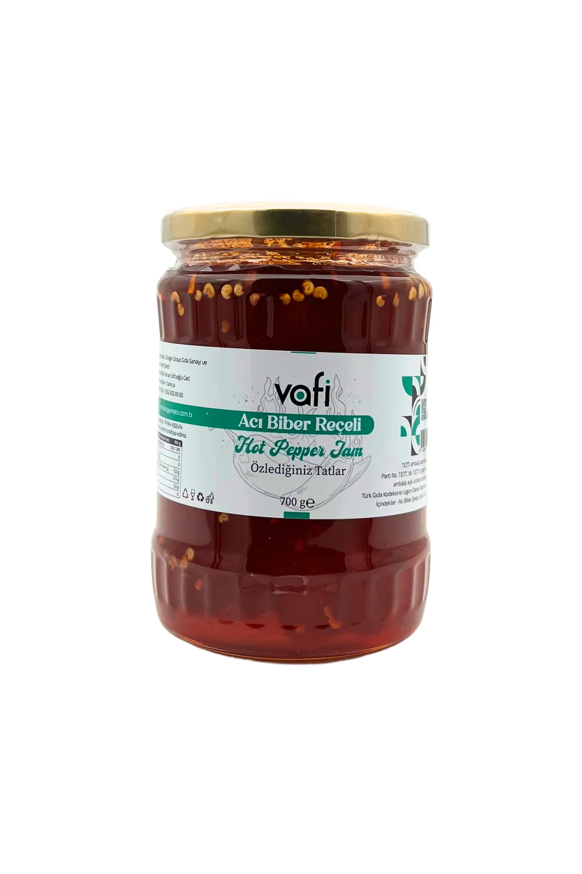Vafi Reçel Serisi Acı Biber Reçeli 700 gr 1 ADET