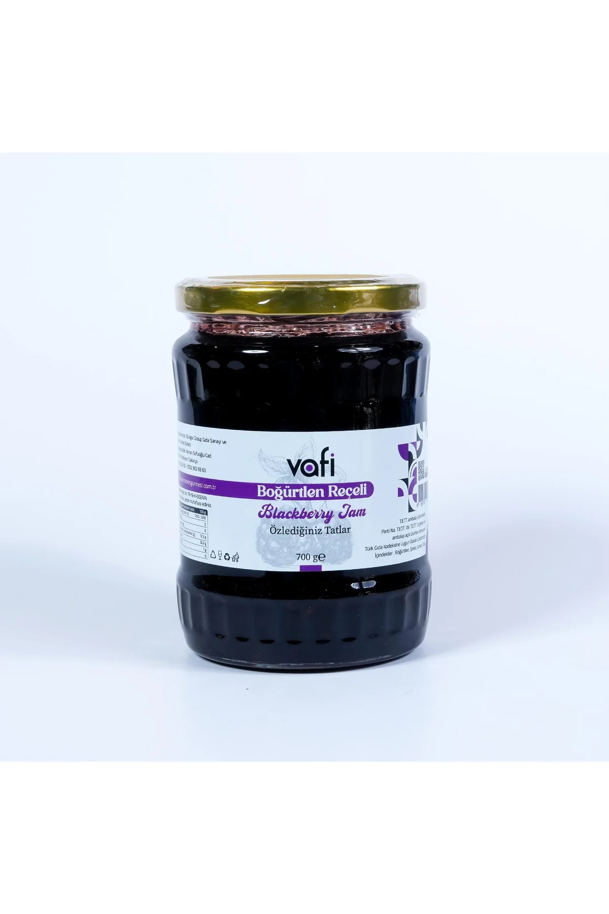 Vafi Reçel Serisi Böğürtlen Reçeli 700 gr  1 ADET
