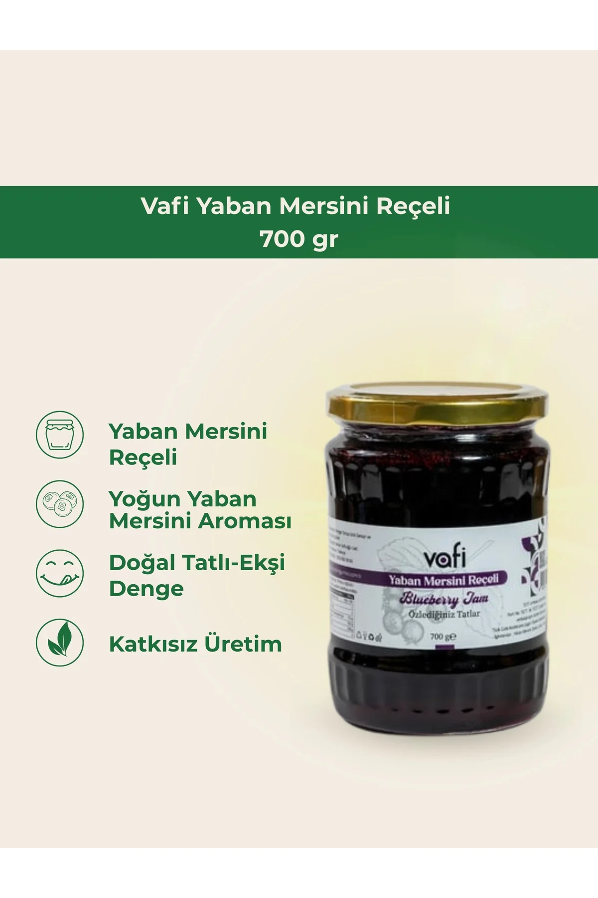 Yaban Mersini Reçeli 700 gr MG 1 ADET