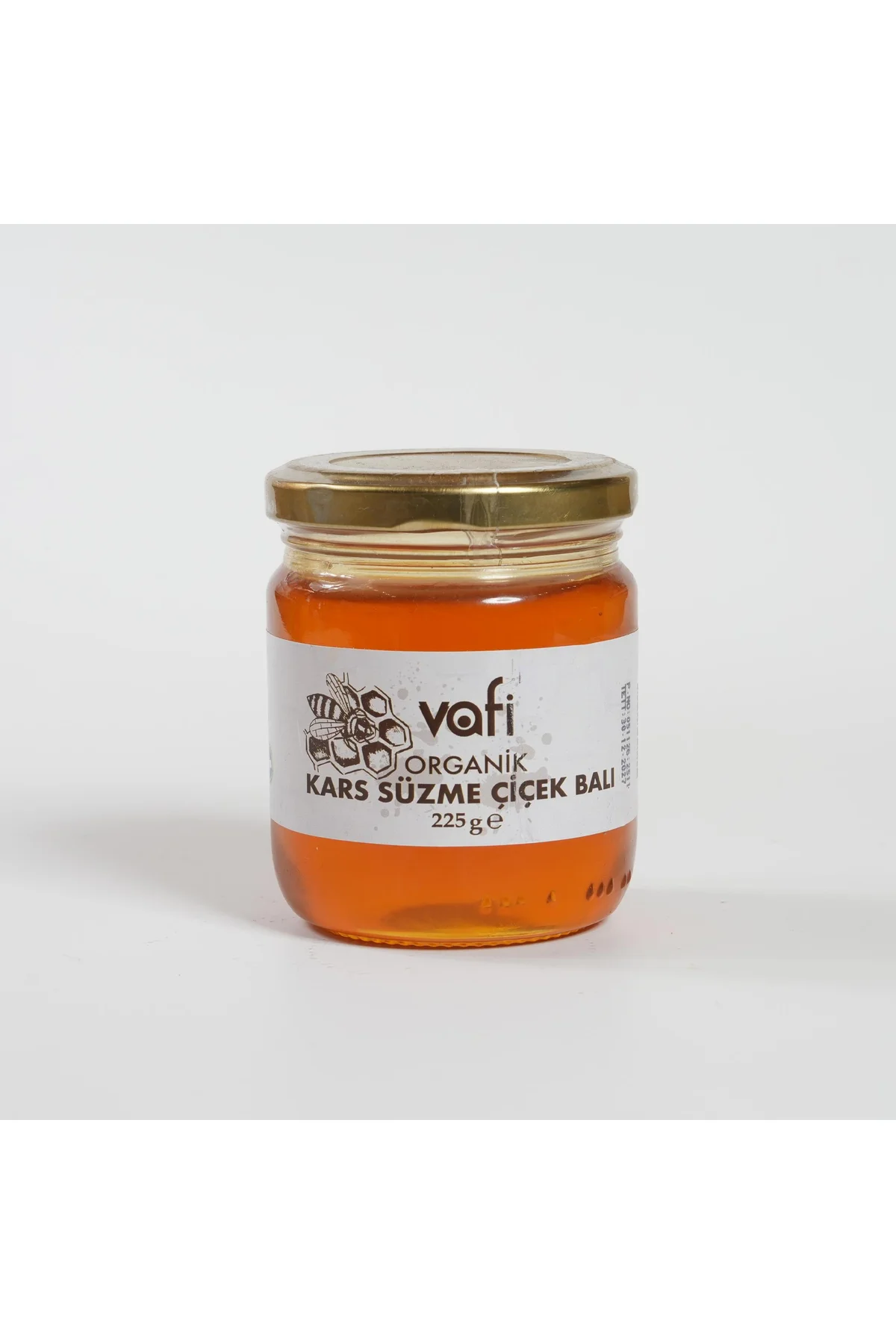Vafi Organik Kars Süzme Çiçek Balı 225 gr  1 ADET
