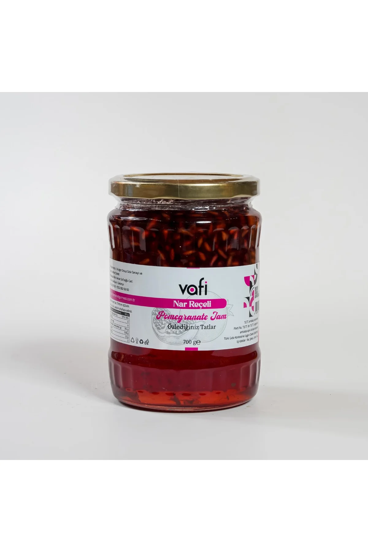 Vafi Reçel Serisi Nar Reçeli 700 gr  1 ADET