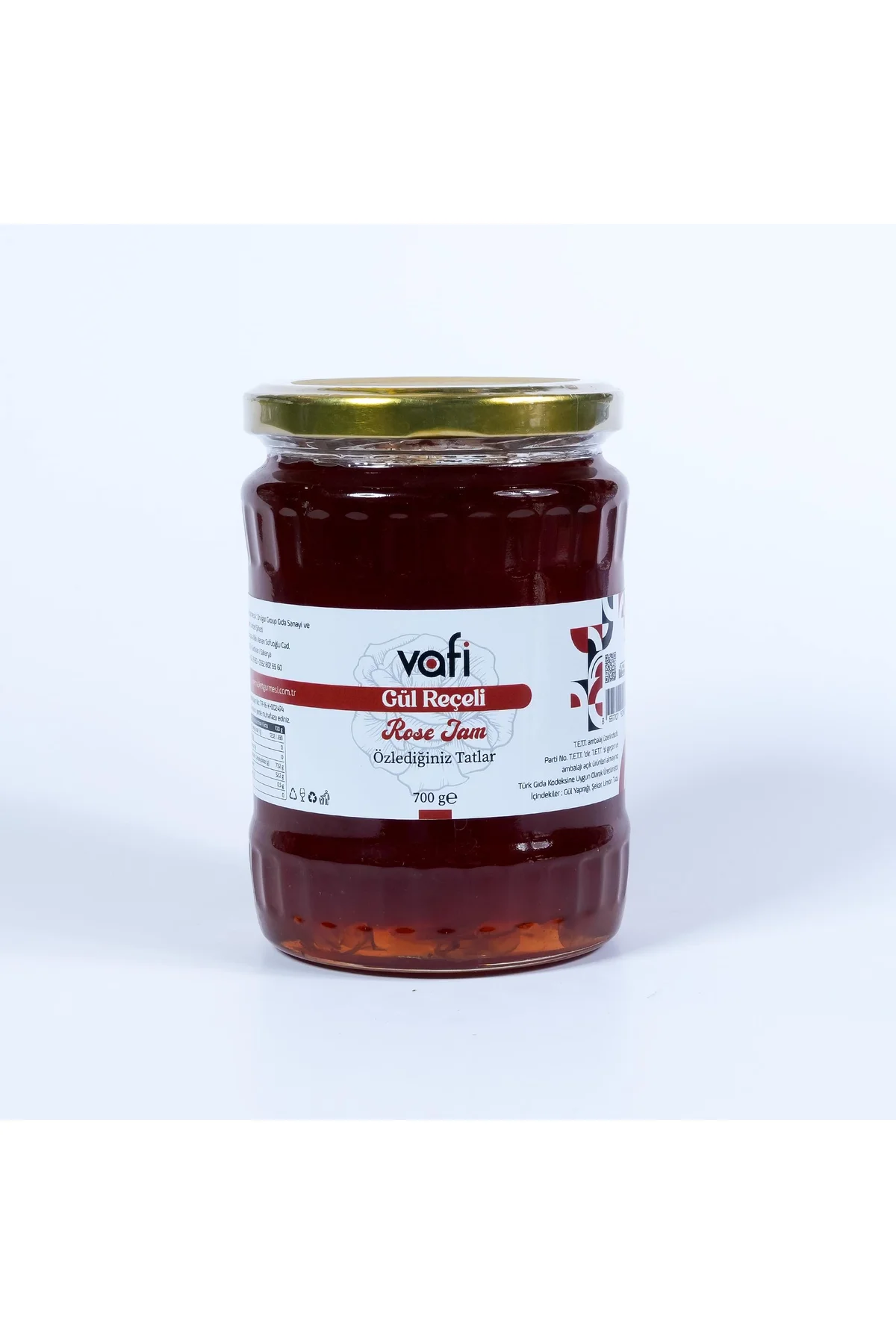 Vafi Reçel Serisi Gül Reçeli 700 gr  1 ADET