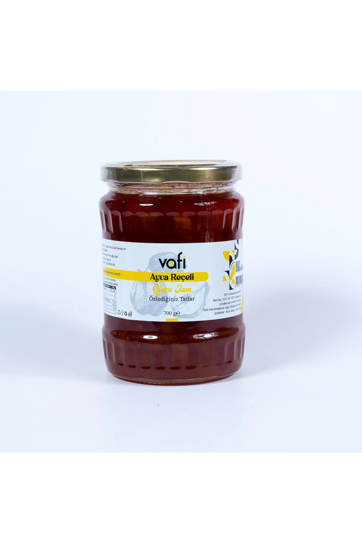 Vafi Reçel Serisi Ayva Reçeli 700 gr  1 ADET