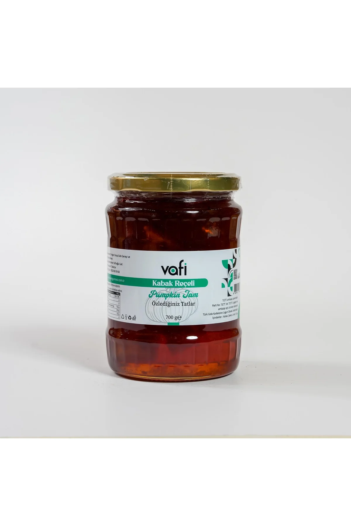 Vafi Reçel Serisi Kabak Reçeli 700 gr  1 ADET