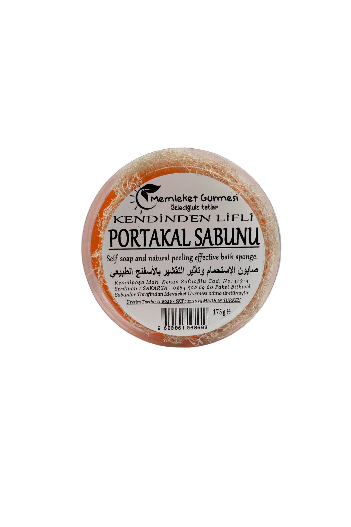 Kendinden Lifli Portakal Sabunu 165 gr 1 ADET