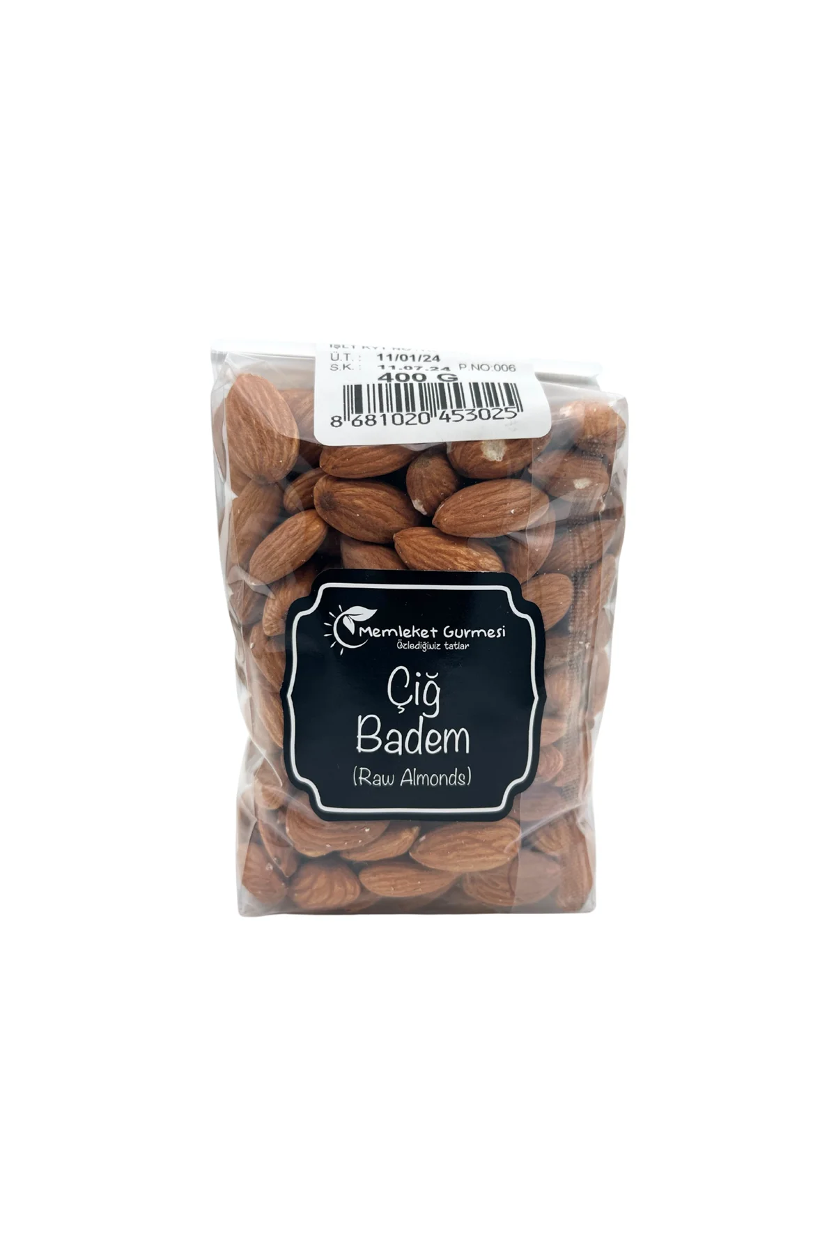 Vafi Kuruyemiş Serisi Çiğ Badem 400 gr 1 ADET