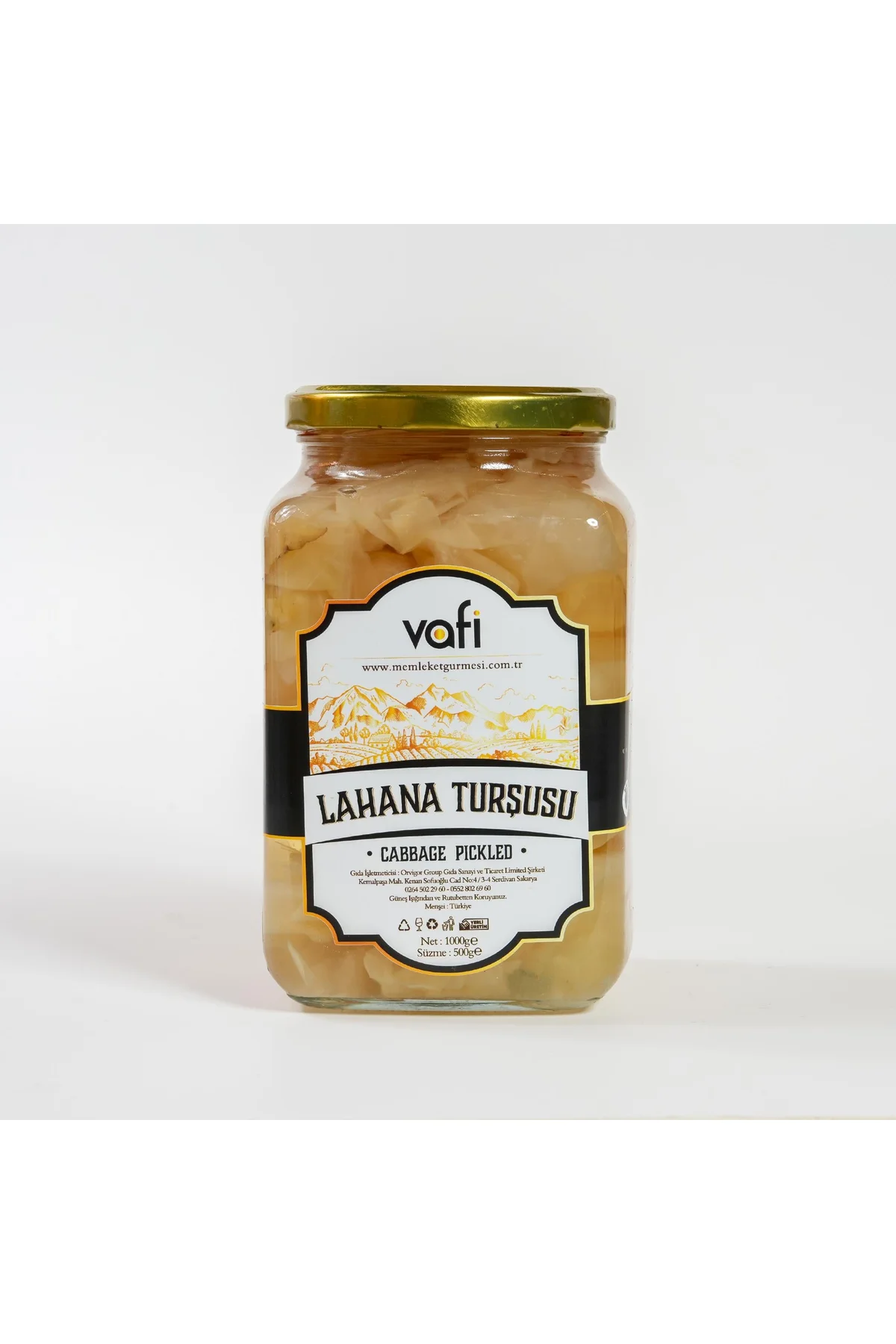 Vafi Turşu Serisi Lahana Turşusu 1000cc-500gr 1 ADET