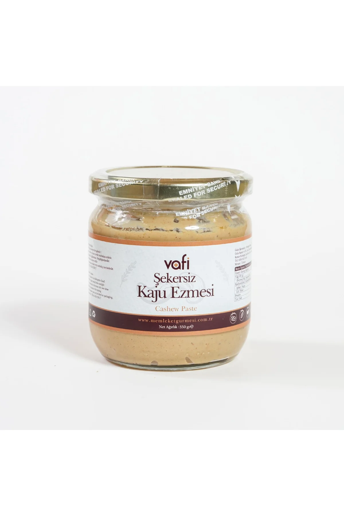 Şekersiz Kaju Ezmesi 350 gr MG 1 ADET