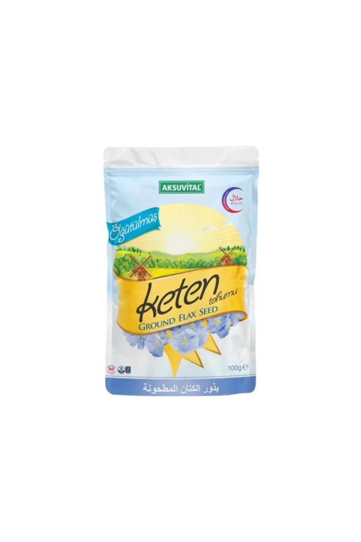 Aksu Vital Öğütülmüş Keten Tohumu 100 gr 1 ADET