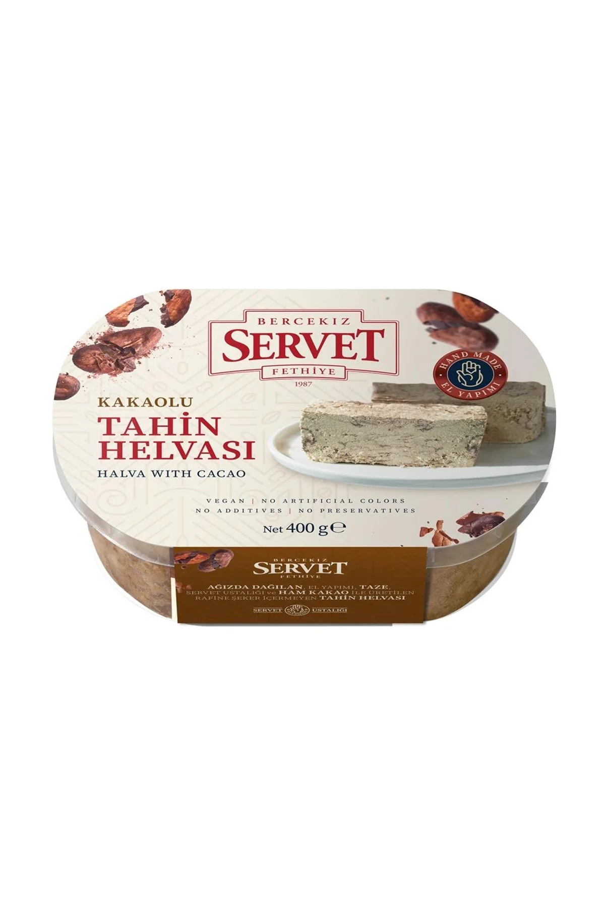 Servet Kakaolu Tahin Helvası 400 gr 1 ADET