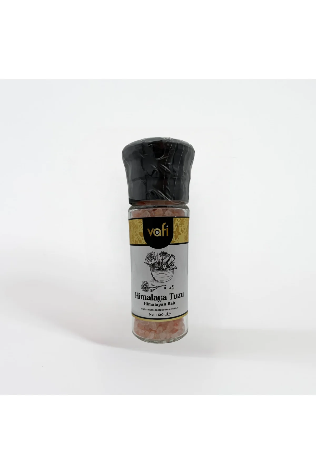 Vafi Cam Değirmen Kapak Serisi Himalaya Tuzu 120 gr 1 ADET