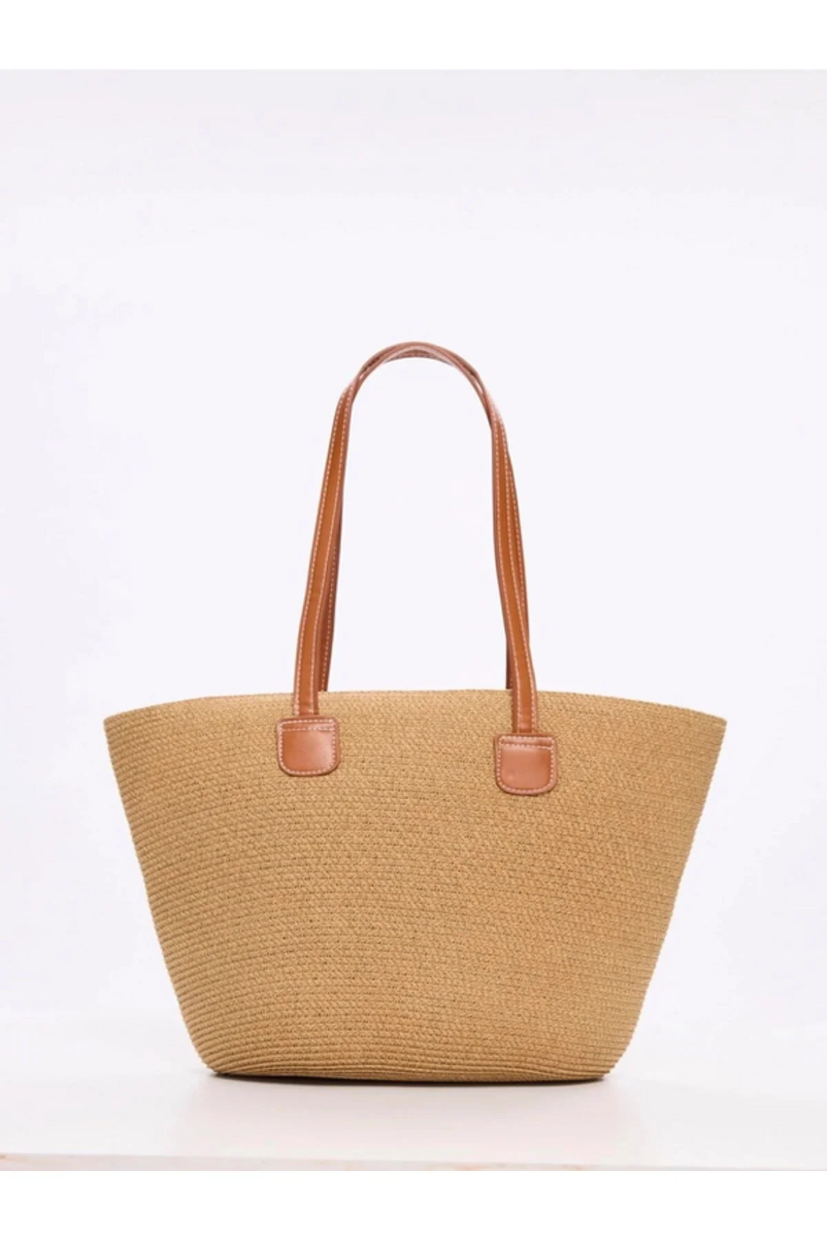 Camel Hasır Çanta Cnt2005 28x39 - Luminos Butik Görsel 6