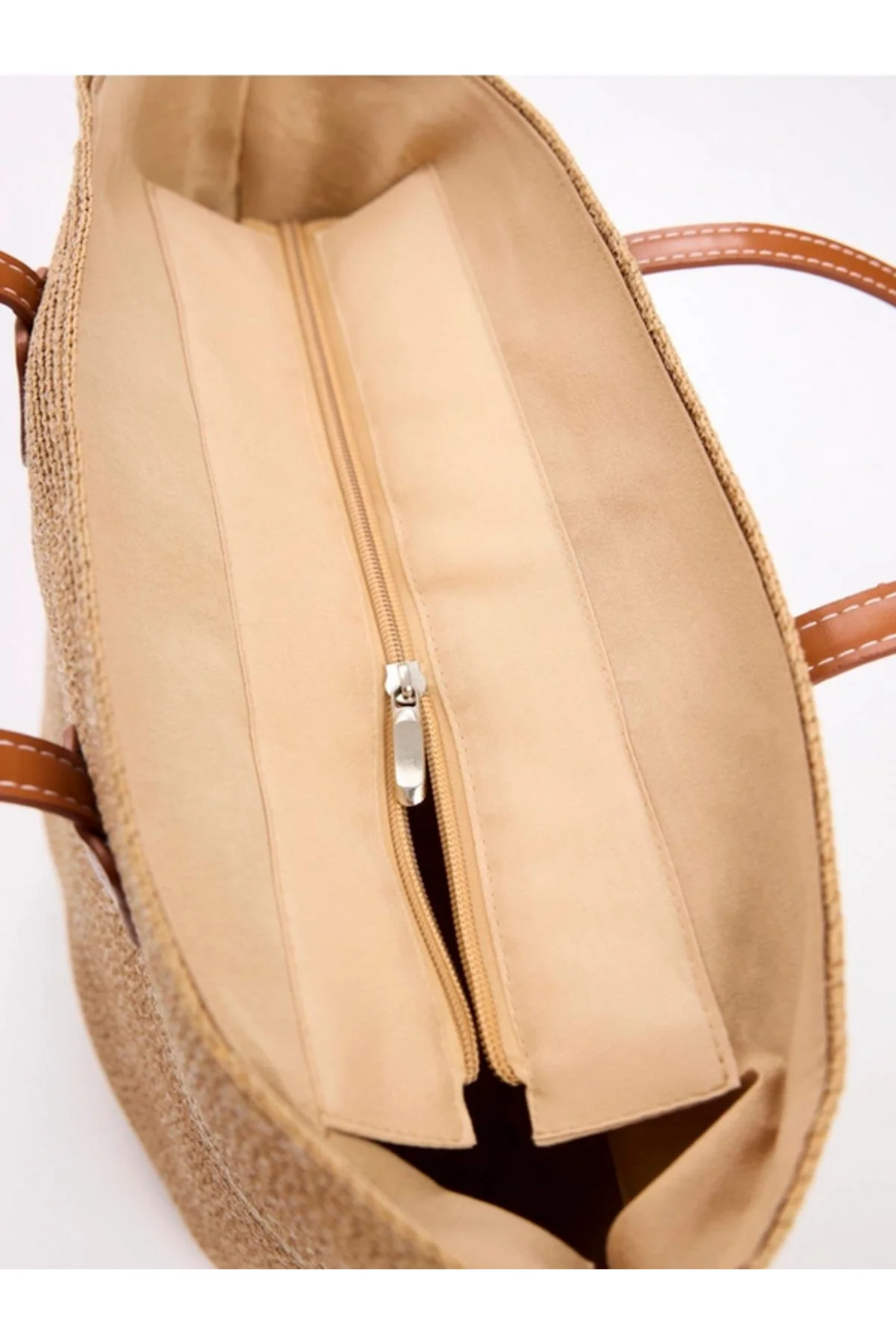 Camel Hasır Çanta Cnt2005 28x39 - Luminos Butik Görsel 7
