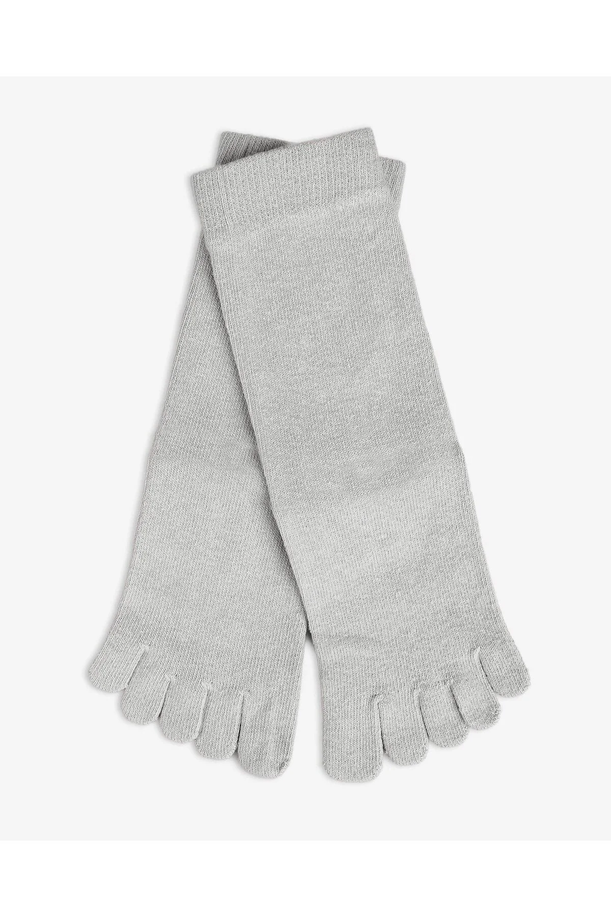 Bambu Parmaklı Gri Çorap | Koku ve Mantar Önleyici | Ter Emici | Kokulu - Luminos Butik Görsel 3