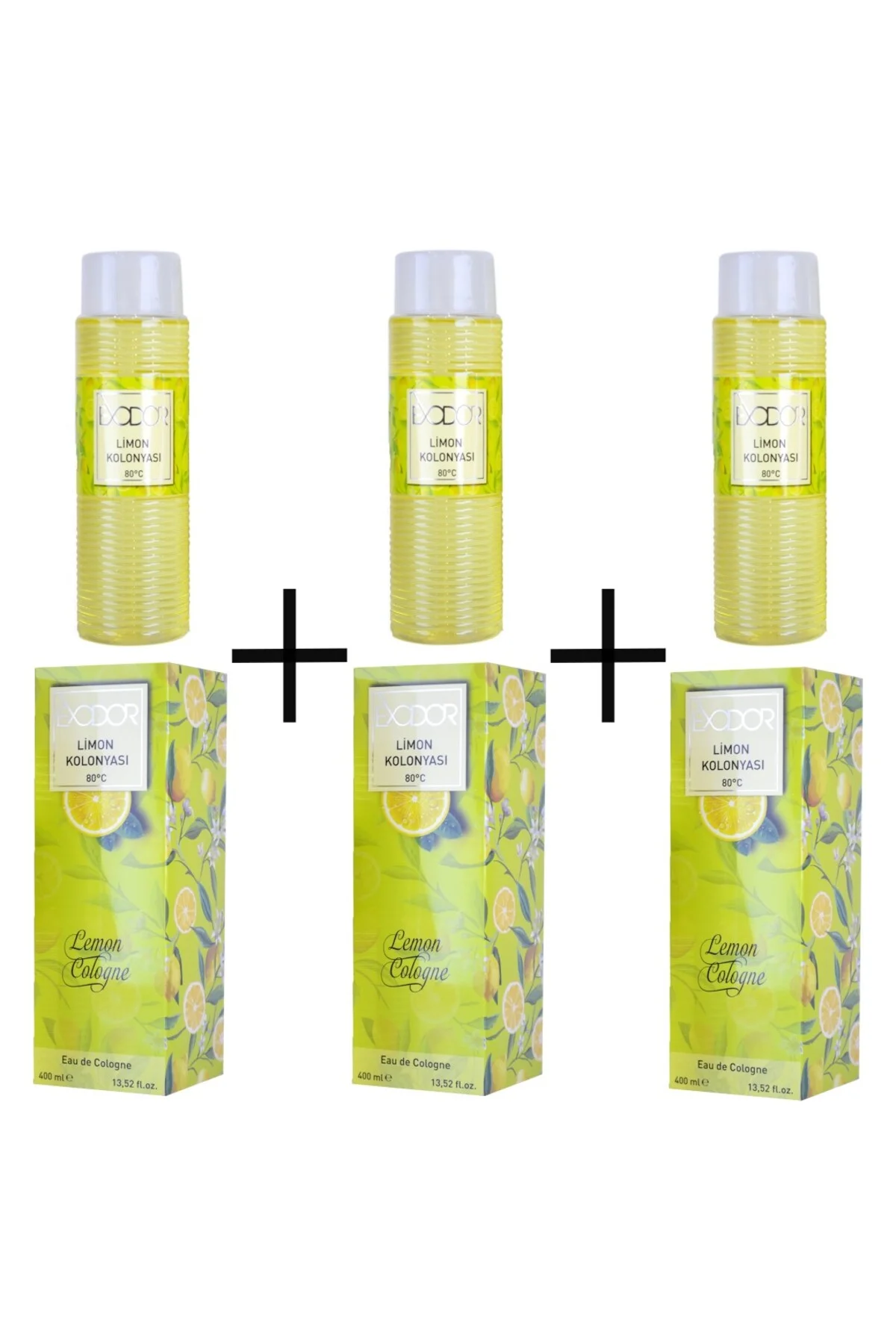 Klasik Limon Kolonyası 400 ml 3 Lü