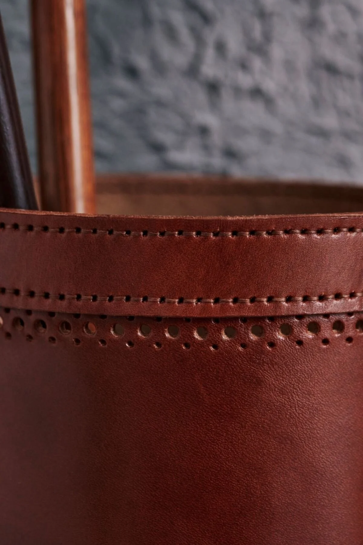 Deri dekoratif şemsiyelik - gardin leather Görsel 2