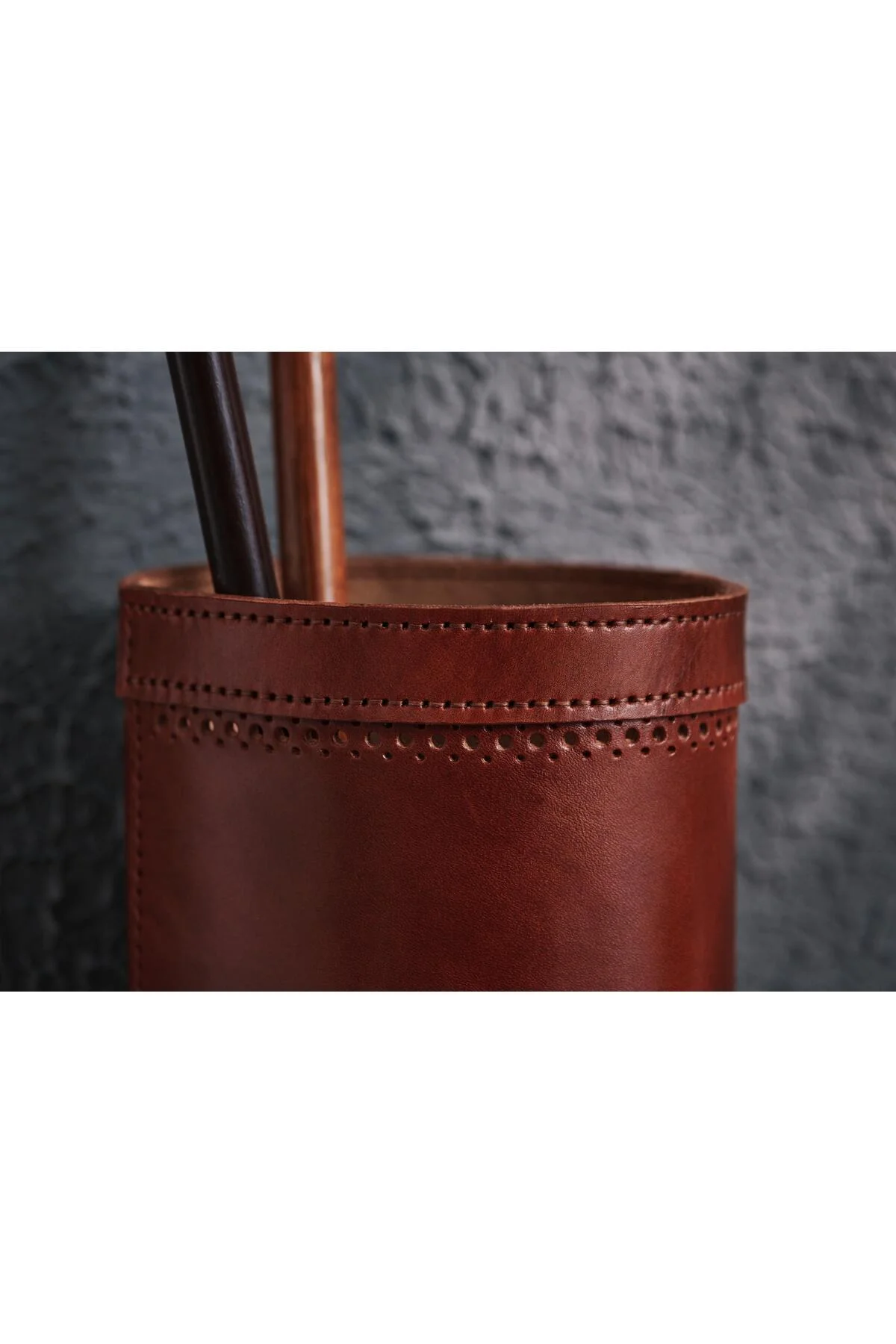 Deri dekoratif şemsiyelik - gardin leather Görsel 5
