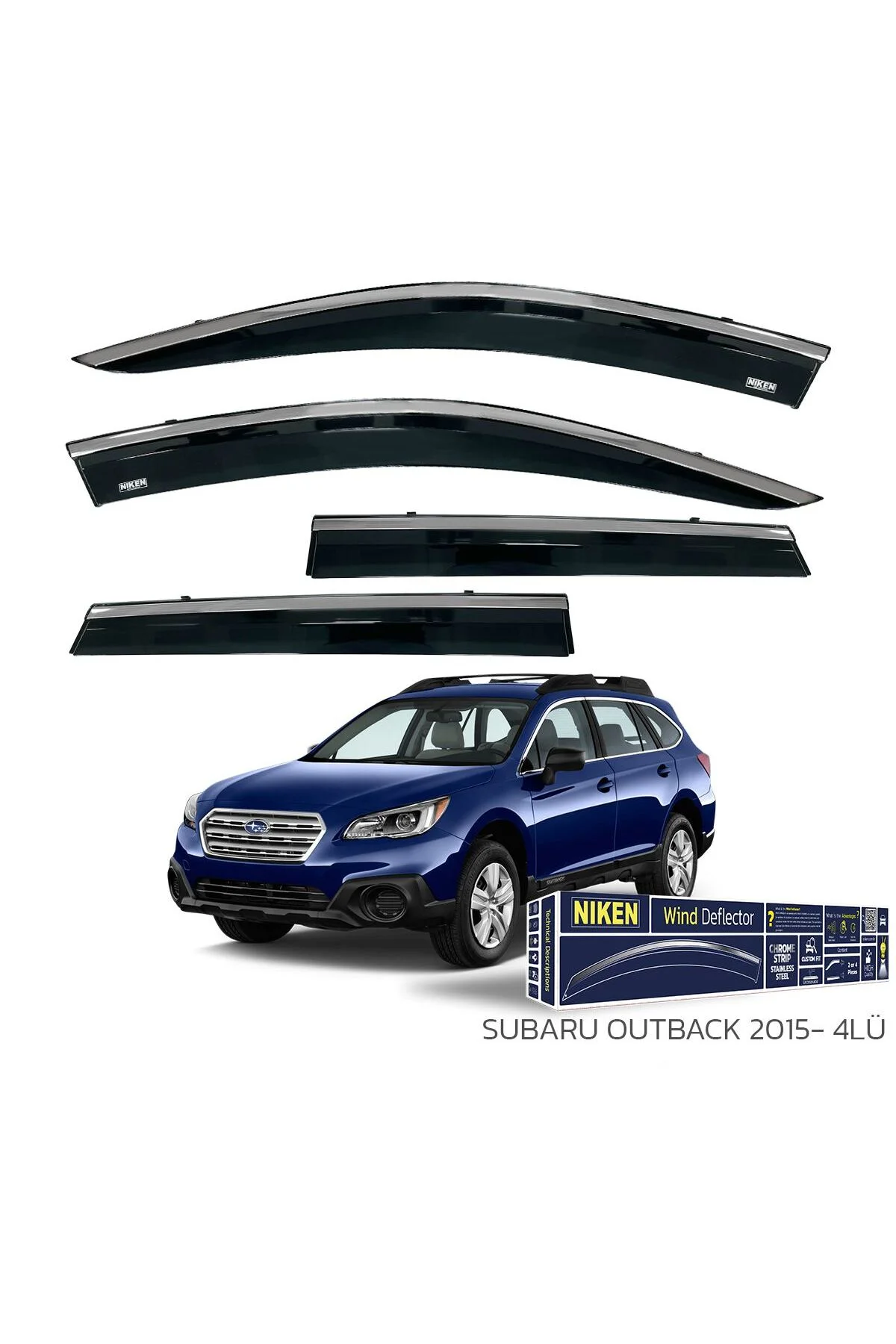 Subaru Outback 2015 ve Sonrası Kromlu Cam Rüzgarlığı