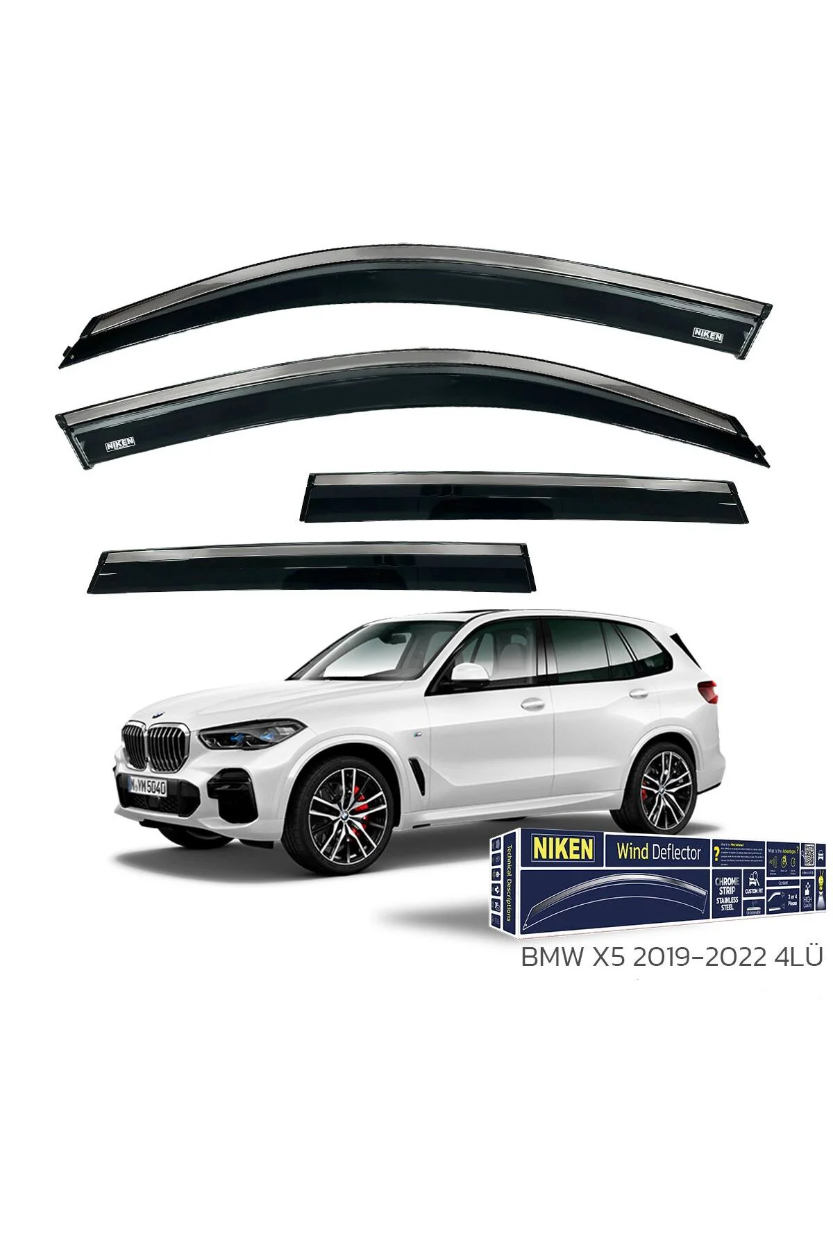 BMW X5 2019 ve Sonrası Kromlu Cam Rüzgarlığı