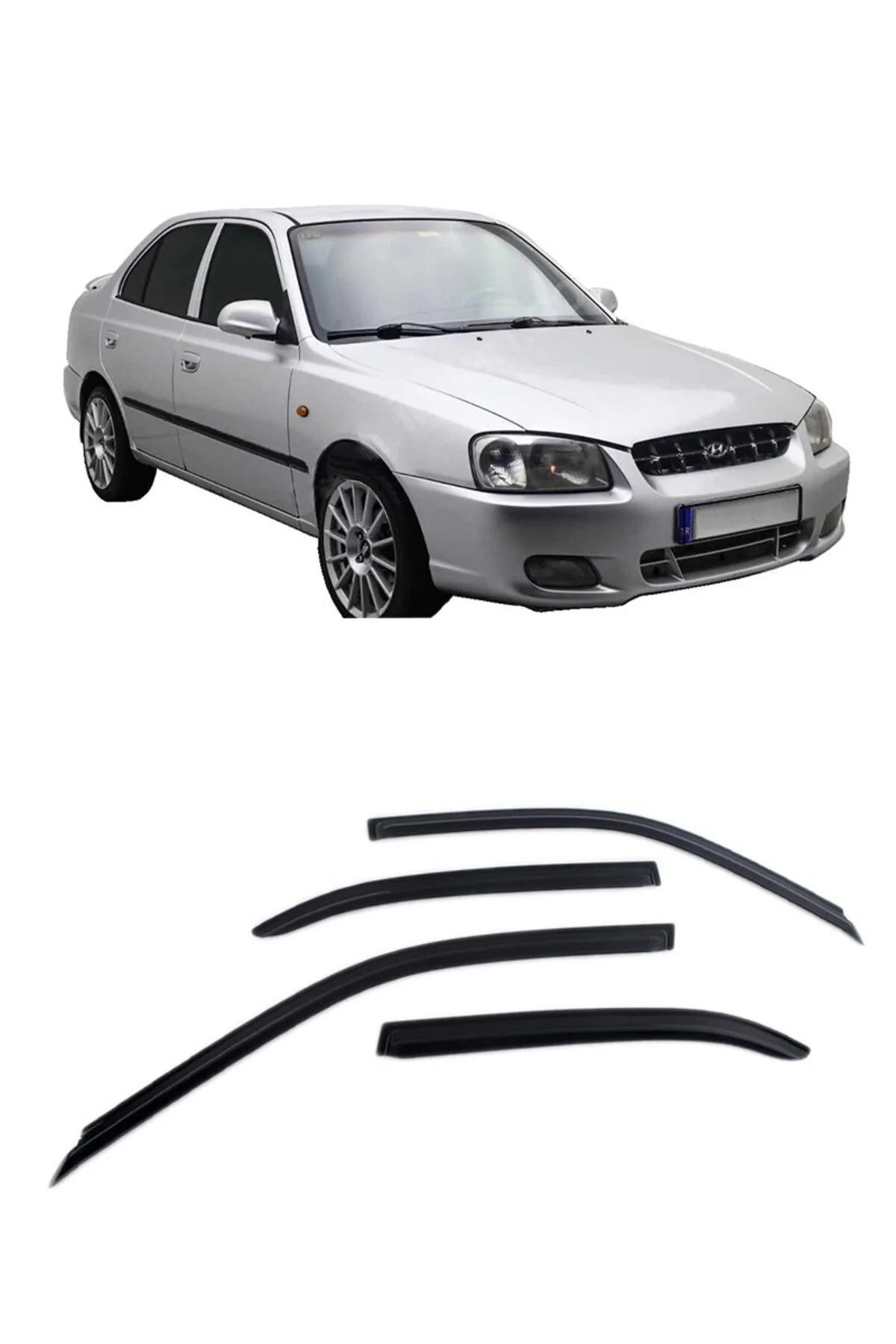 Hyundai Accent Milenyum 2000-2003 Cam Rüzgarlık OEM (Made in Korea)