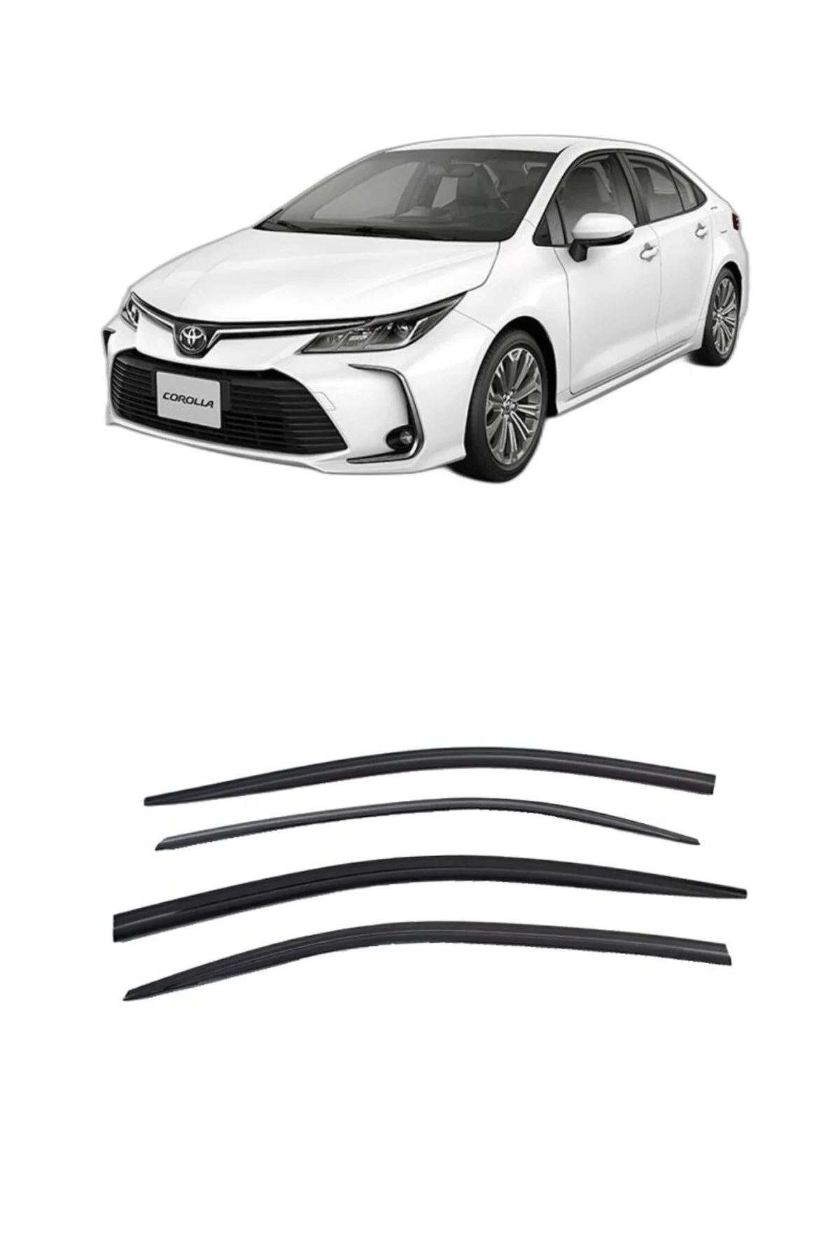 Toyota Corolla 2019 ve Sonrası Cam Rüzgarlık OEM (Made in Korea)