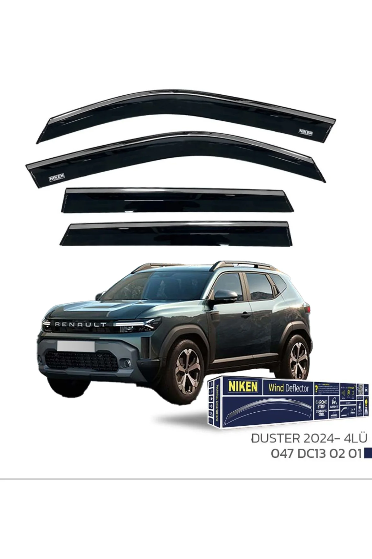 Renault Duster 2024 ve Sonrası Kromlu Cam Rüzgarlığı