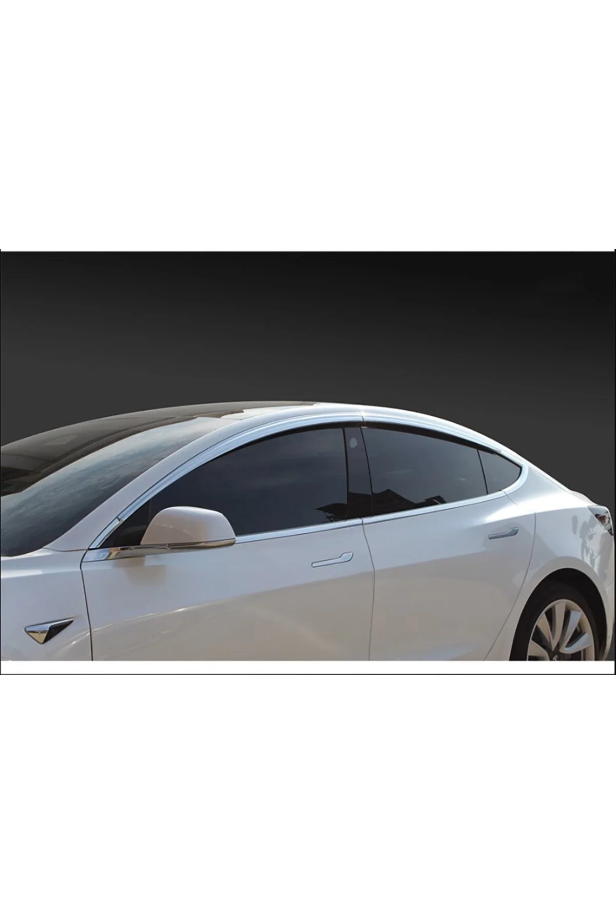 TESLA Model 3 ABS Krom Cam Rüzgarlık OEM (Made in Korea) - OTOCİRİT Görsel 3
